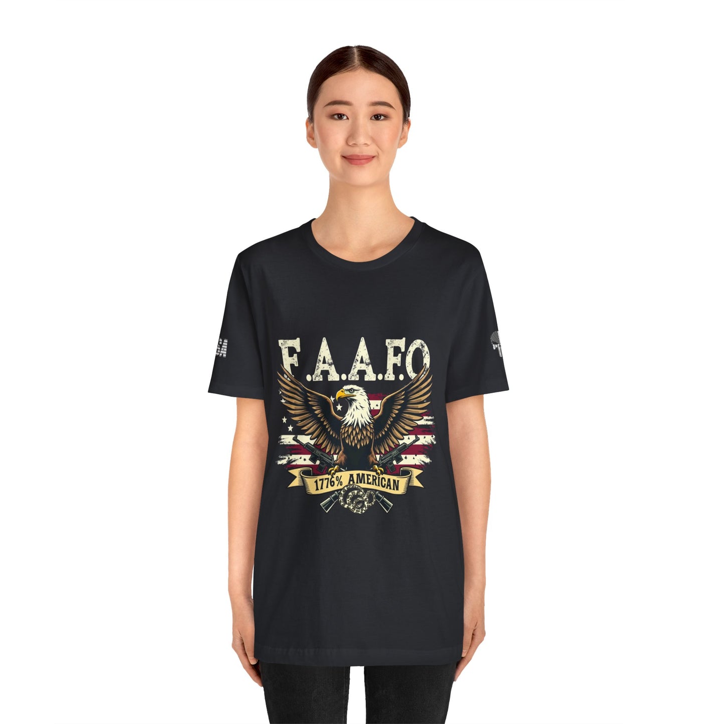 Patriotic Eagle Graphic Tee - F.A.A.F.O. 1776 American