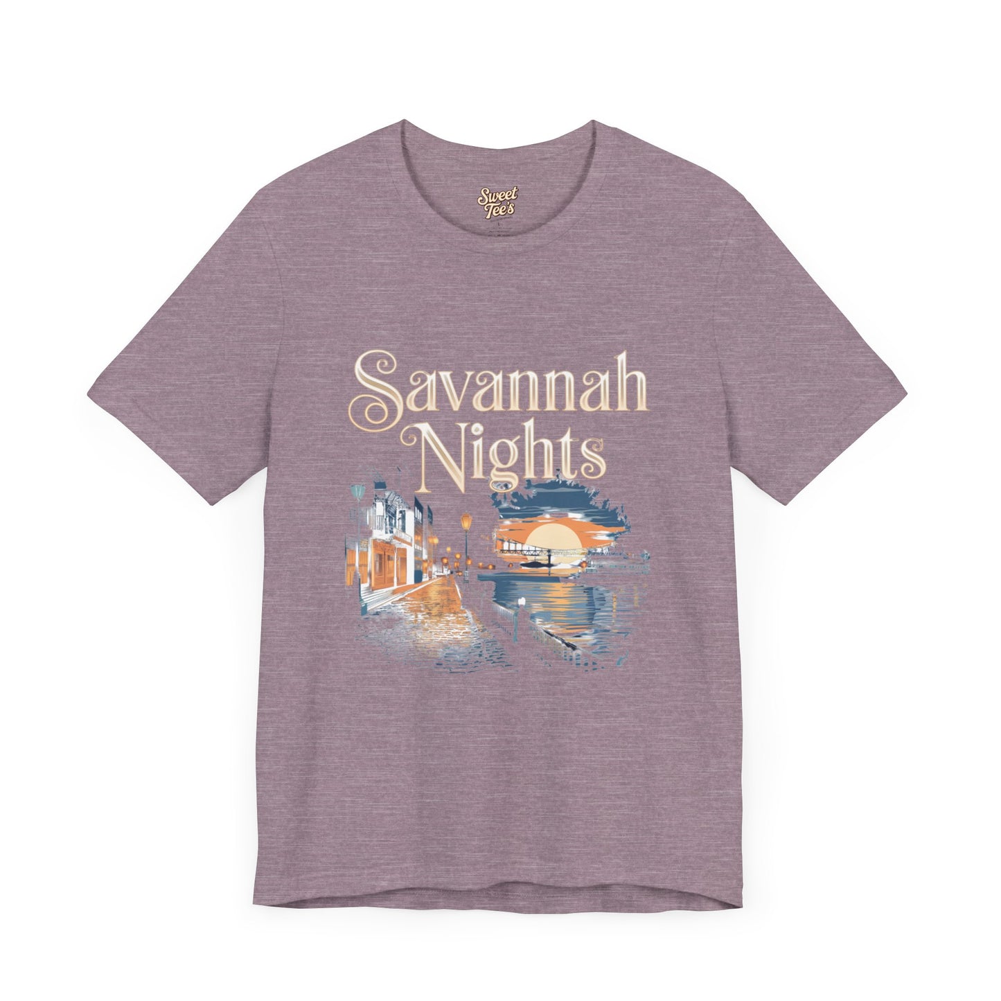 Savannah Nights Unisex Jersey Tee - Relaxed Fit, Summer Vibe Graphic T-Shirt