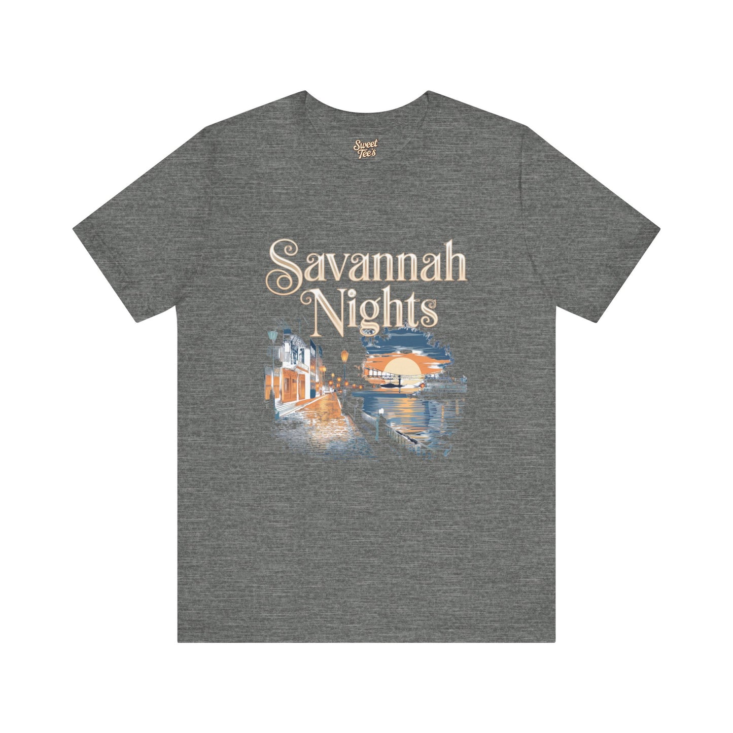 Savannah Nights Unisex Jersey Tee - Relaxed Fit, Summer Vibe Graphic T-Shirt