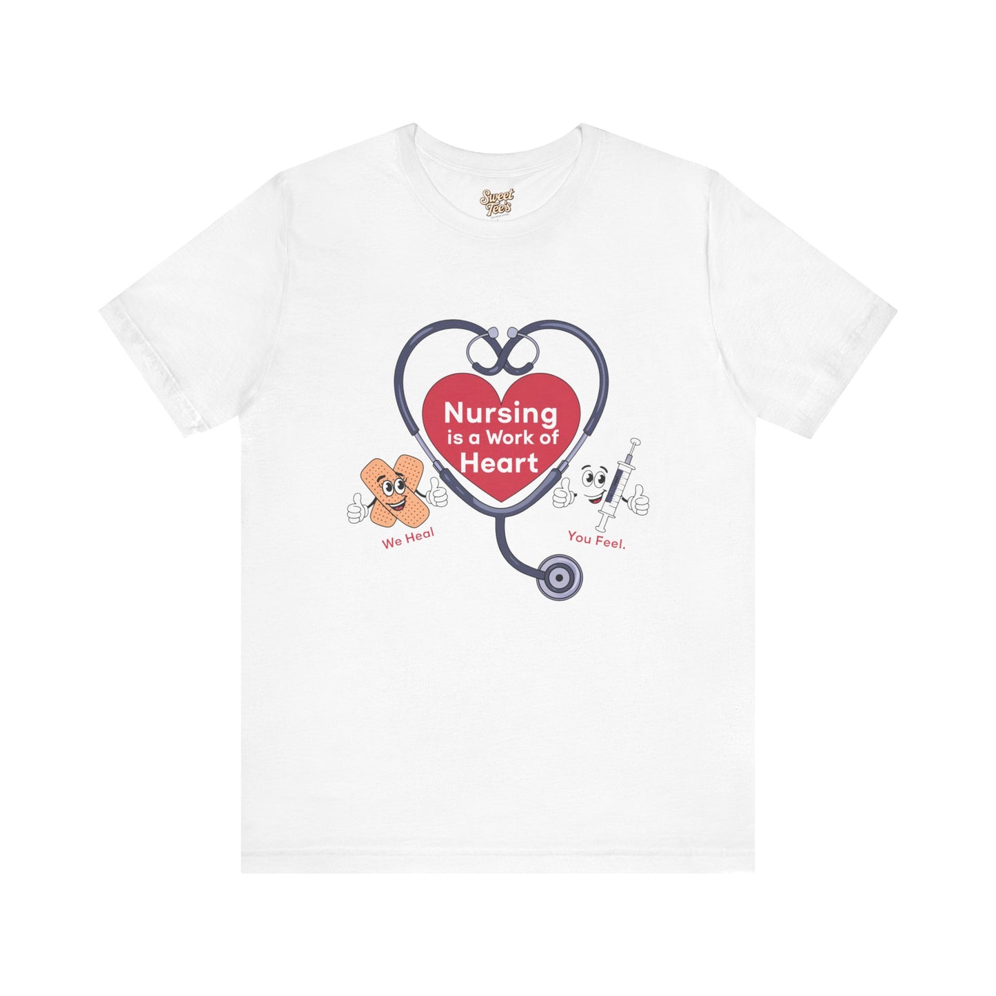 Nursing Heart Unisex Short Sleeve Tee - Celebrate Healthcare Heroes