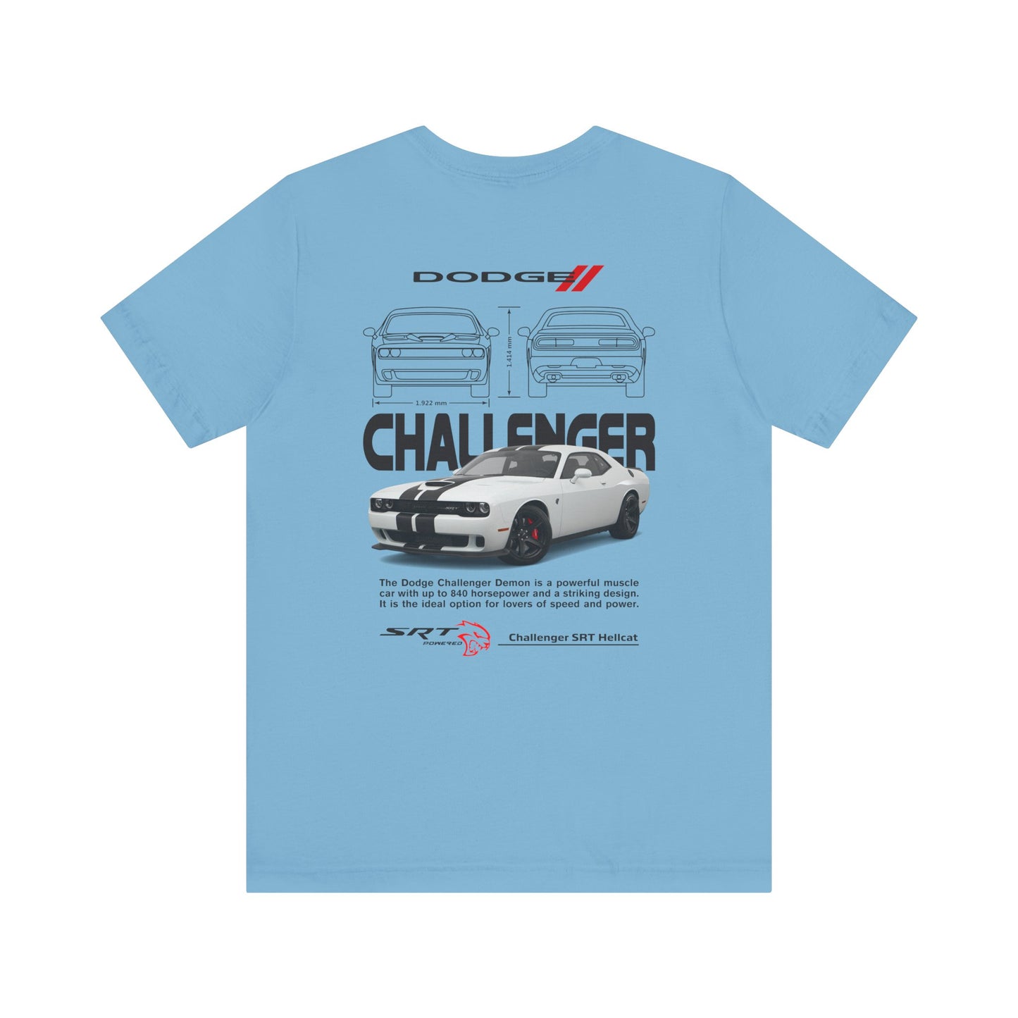 Dodge Challenger Inspired Unisex Tee - SRT Graphic Design