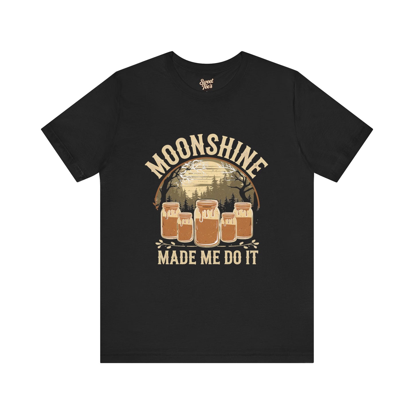 Moonshine Made Me Do It Unisex Jersey Tee - Casual Summer Shirt for Beer Lovers