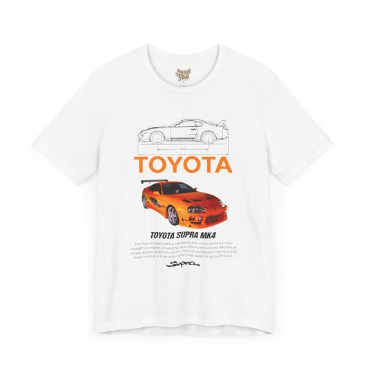 Toyota Supra MK4 Unisex Jersey Tee - Vintage Car Fan Apparel