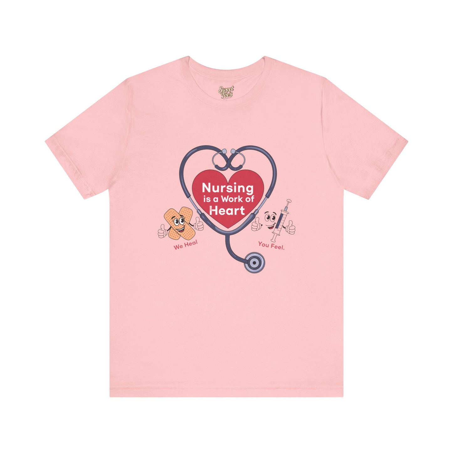 Nursing Heart Unisex Short Sleeve Tee - Celebrate Healthcare Heroes