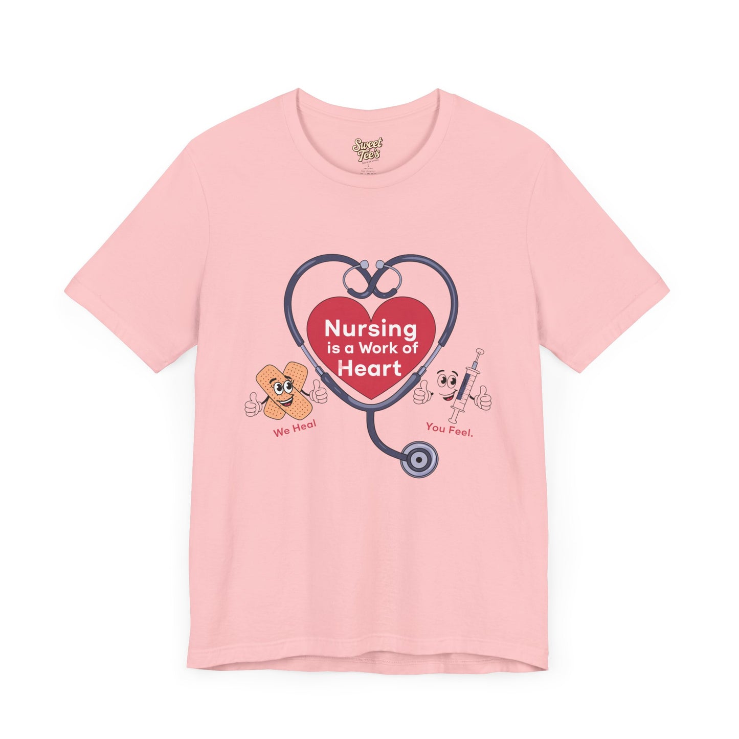 Nursing Heart Unisex Short Sleeve Tee - Celebrate Healthcare Heroes