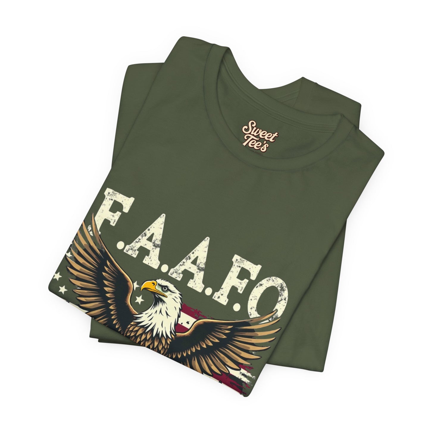 Patriotic Eagle Graphic Tee - F.A.A.F.O. 1776 American