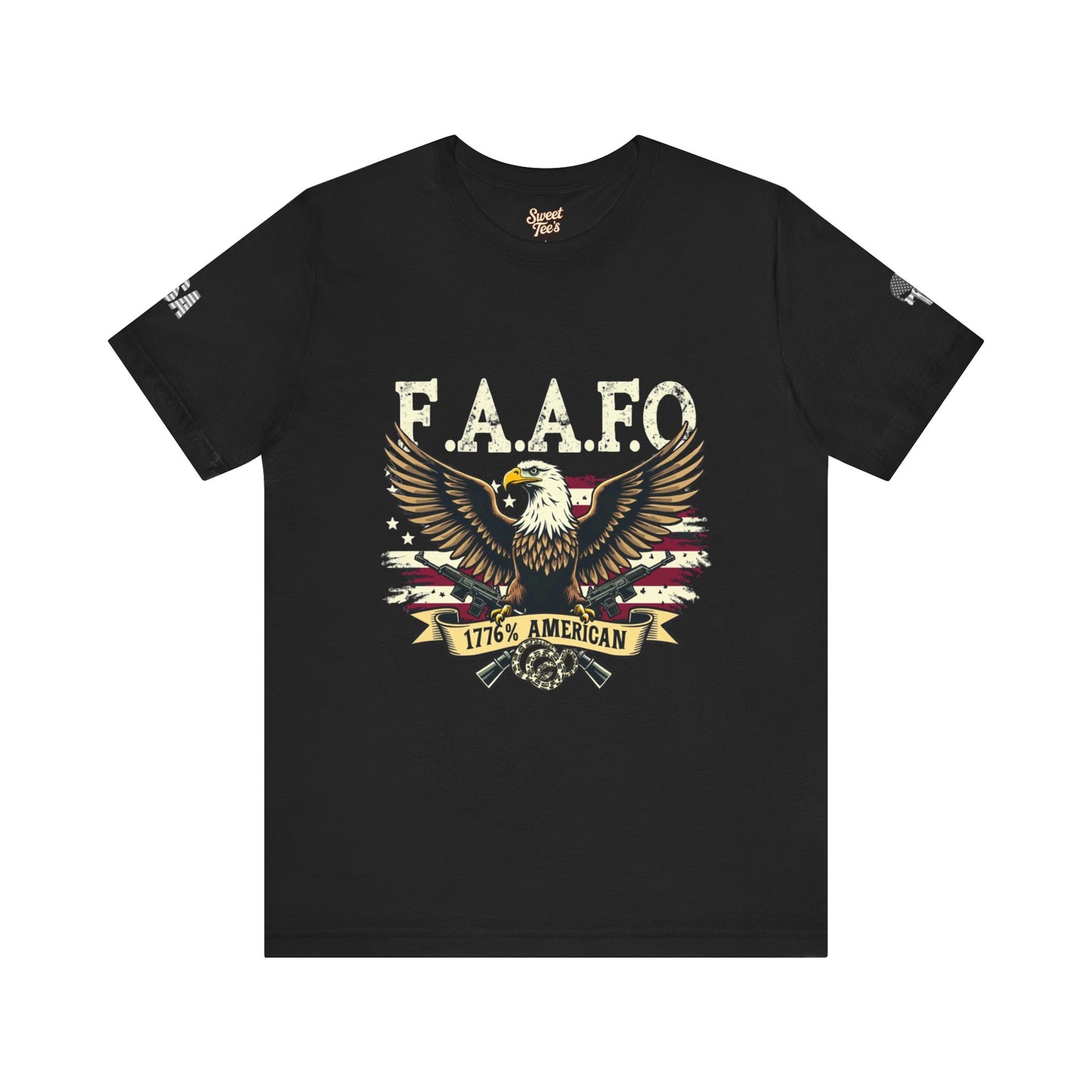 Patriotic Eagle Graphic Tee - F.A.A.F.O. 1776 American