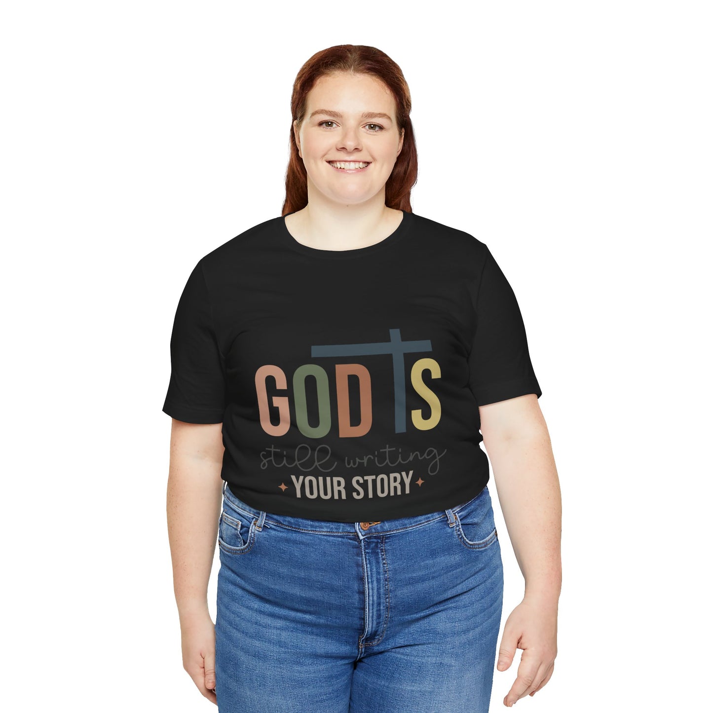 Inspirational Christian T-Shirt – 'God's Still Writing Your Story'