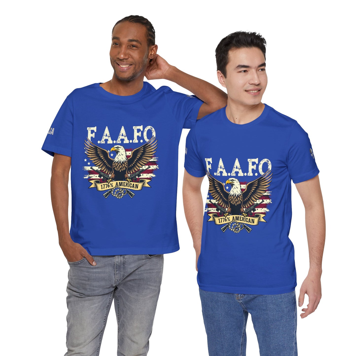 Patriotic Eagle Graphic Tee - F.A.A.F.O. 1776 American