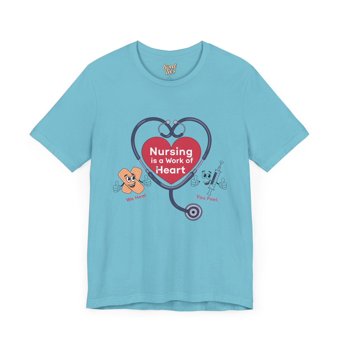 Nursing Heart Unisex Short Sleeve Tee - Celebrate Healthcare Heroes