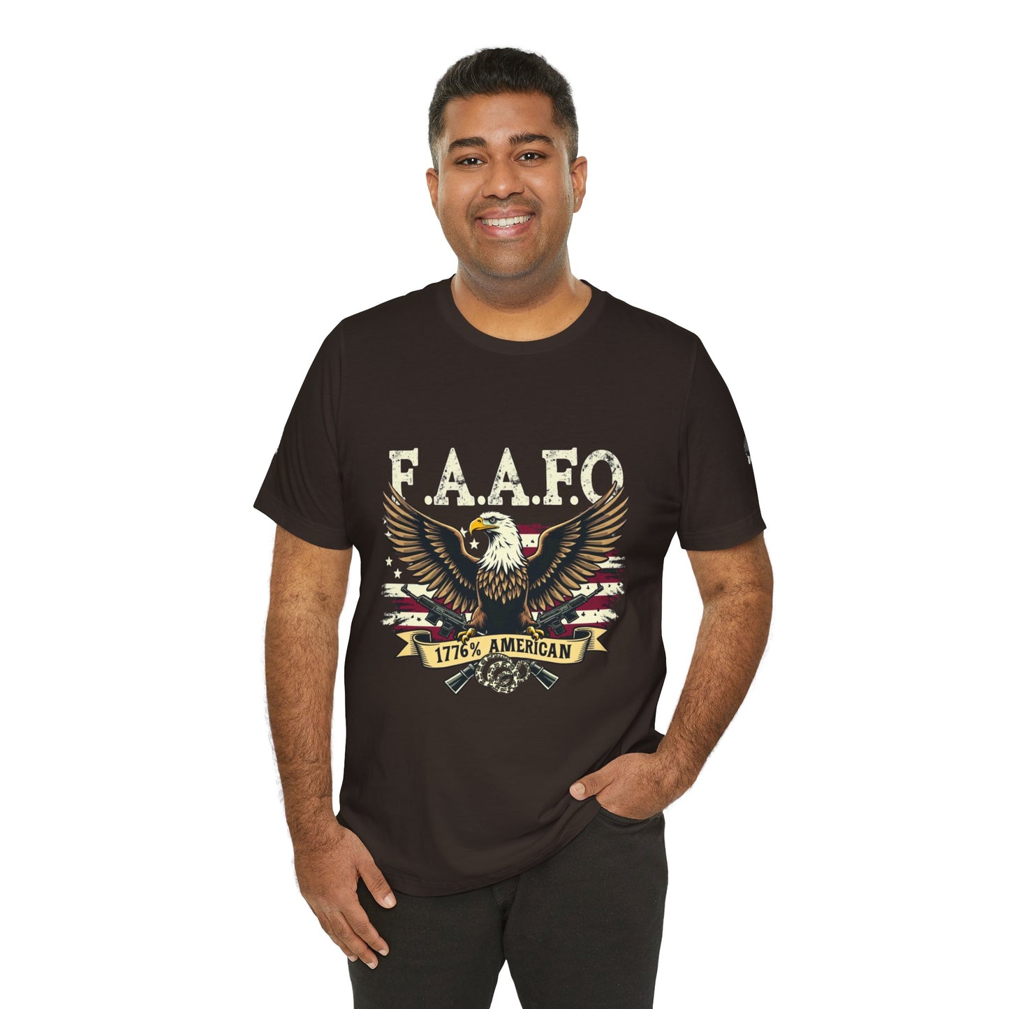 Patriotic Eagle Graphic Tee - F.A.A.F.O. 1776 American