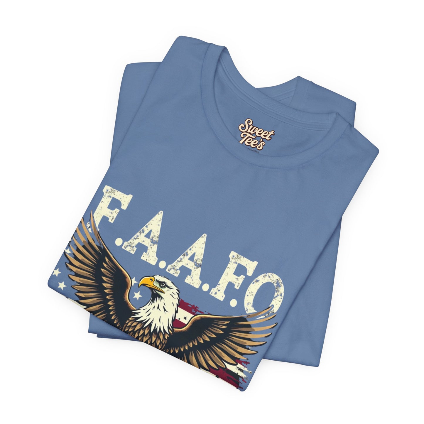 Patriotic Eagle Graphic Tee - F.A.A.F.O. 1776 American