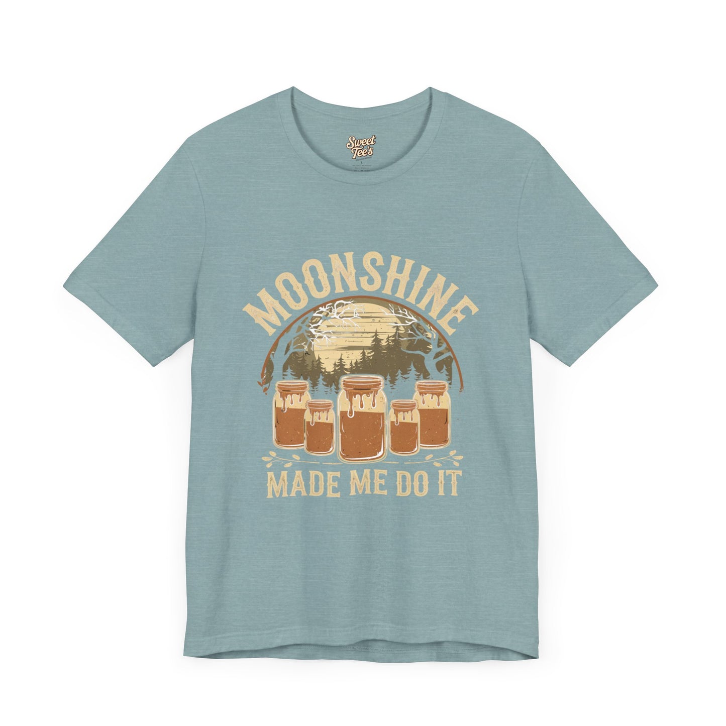 Moonshine Made Me Do It Unisex Jersey Tee - Casual Summer Shirt for Beer Lovers