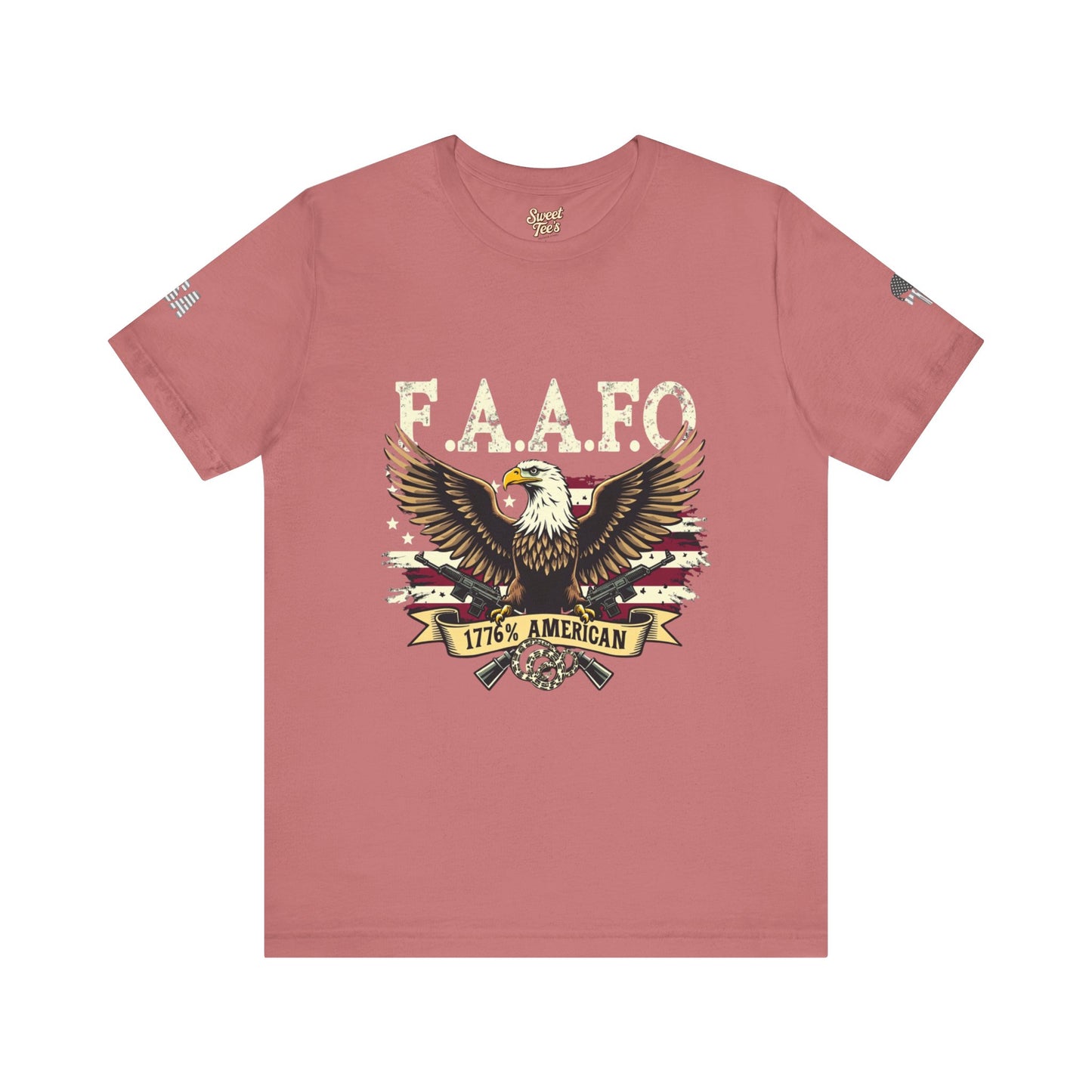 Patriotic Eagle Graphic Tee - F.A.A.F.O. 1776 American