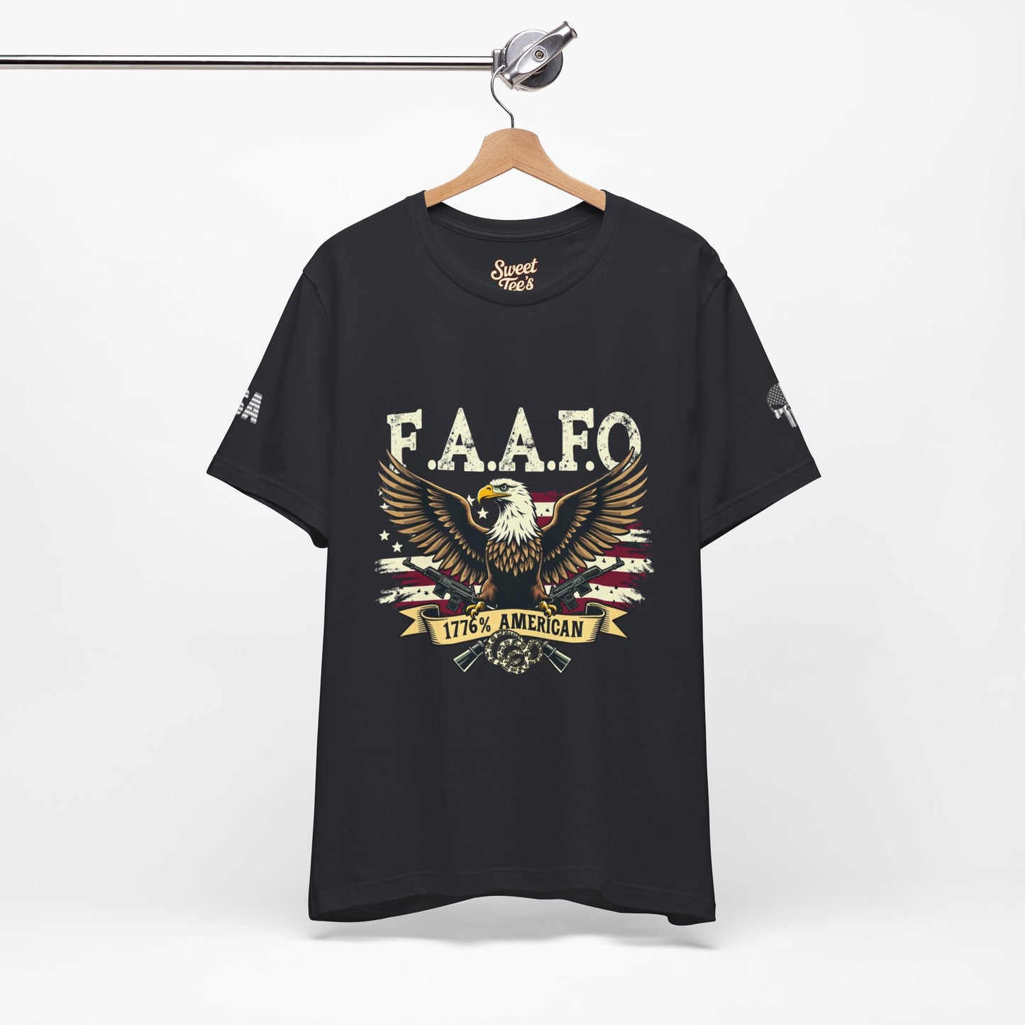 Patriotic Eagle Graphic Tee - F.A.A.F.O. 1776 American