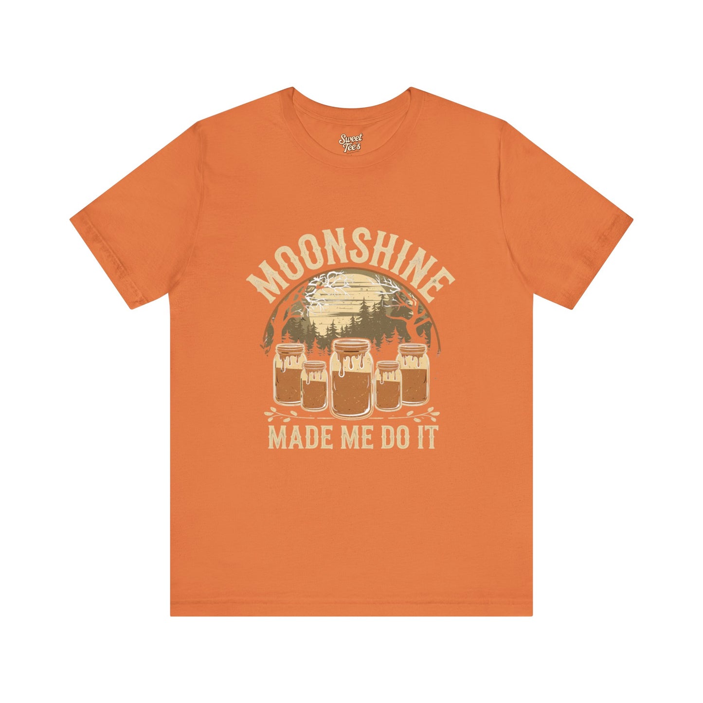 Moonshine Made Me Do It Unisex Jersey Tee - Casual Summer Shirt for Beer Lovers