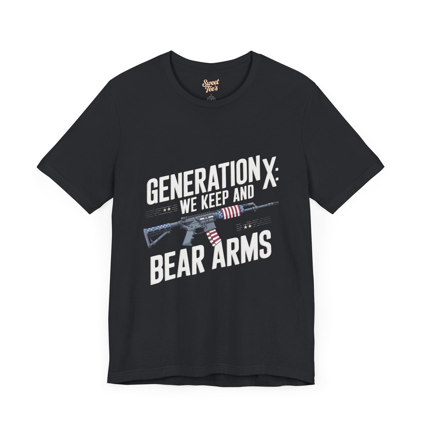 Generation X Bear Arms Tee - Unisex Short Sleeve Shirt for Patriotic Enthusiasts