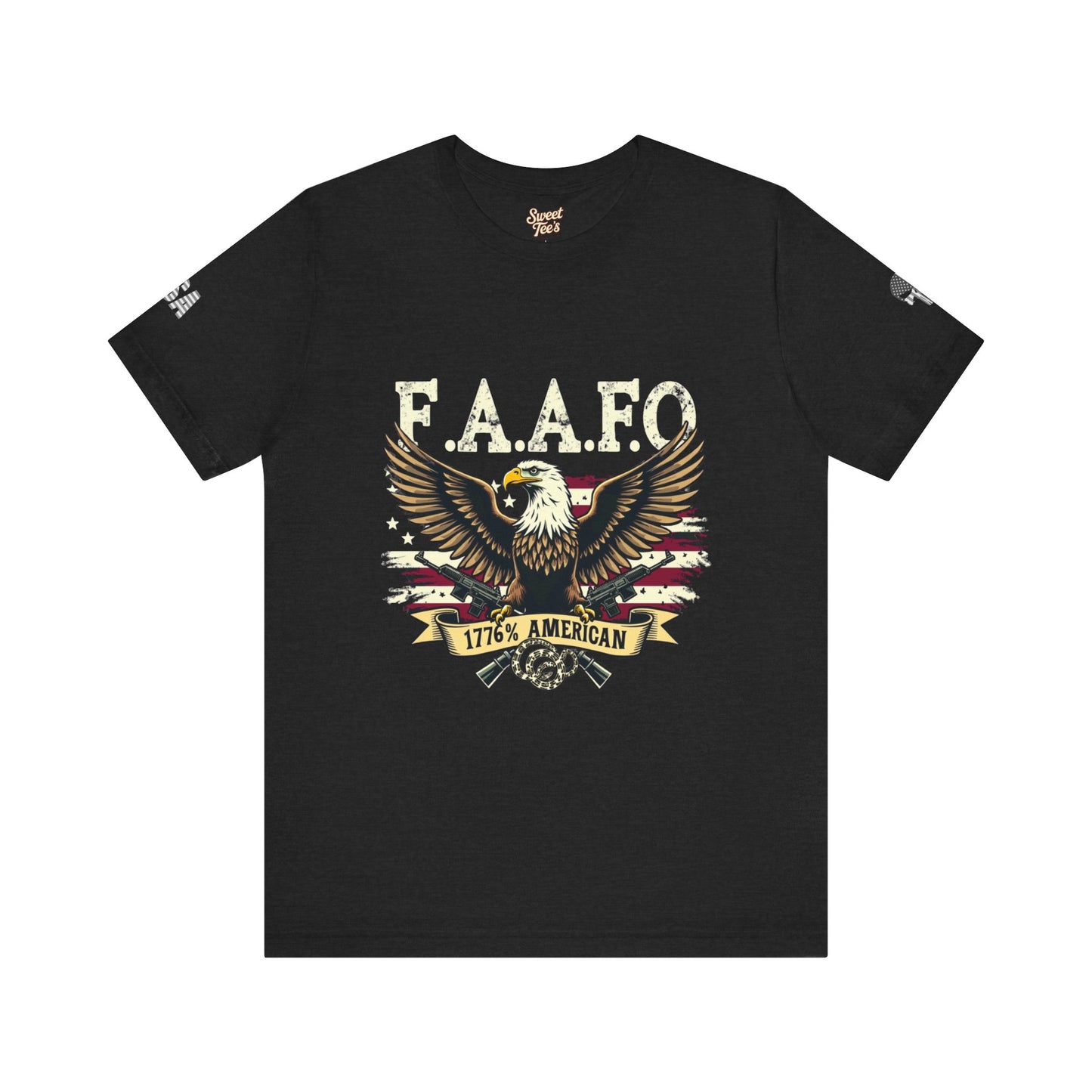 Patriotic Eagle Graphic Tee - F.A.A.F.O. 1776 American