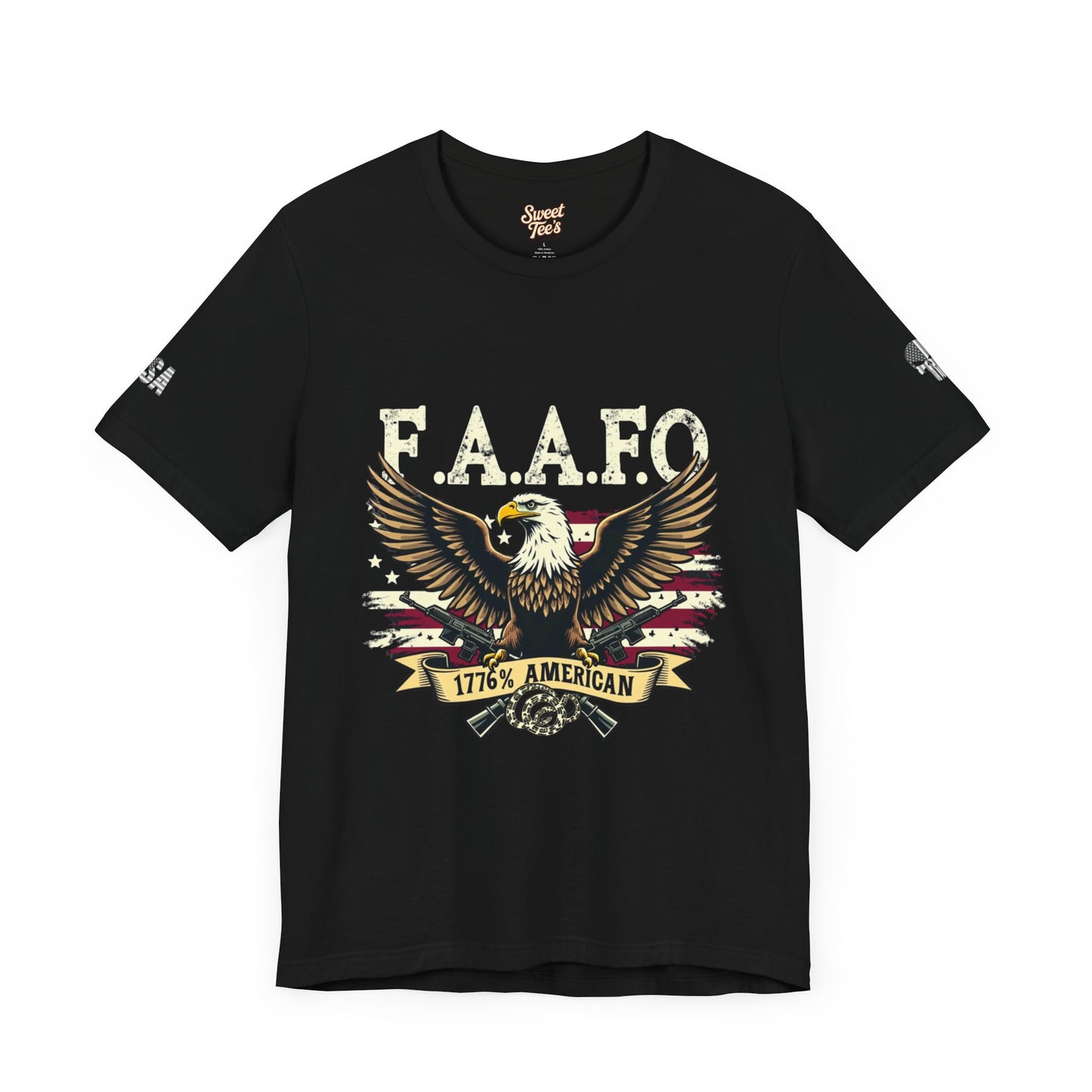 Patriotic Eagle Graphic Tee - F.A.A.F.O. 1776 American