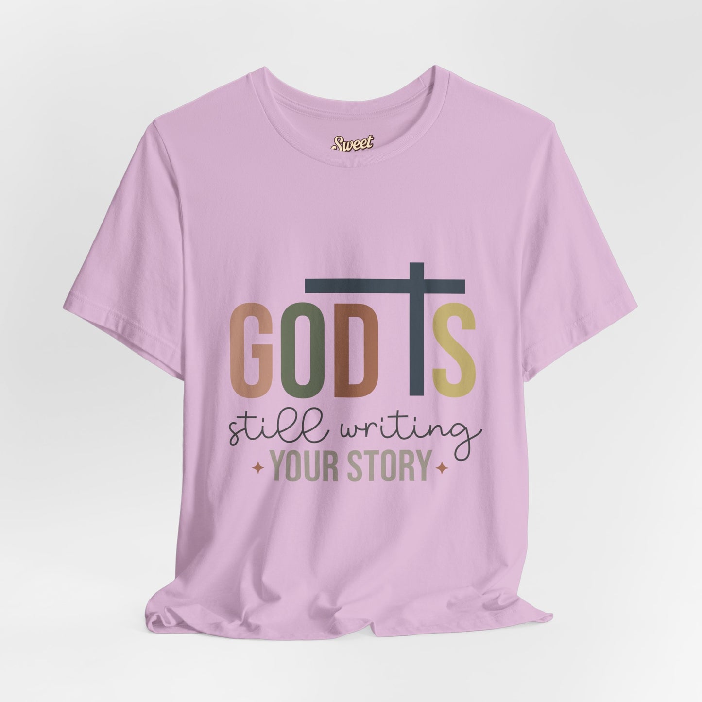 Inspirational Christian T-Shirt – 'God's Still Writing Your Story'