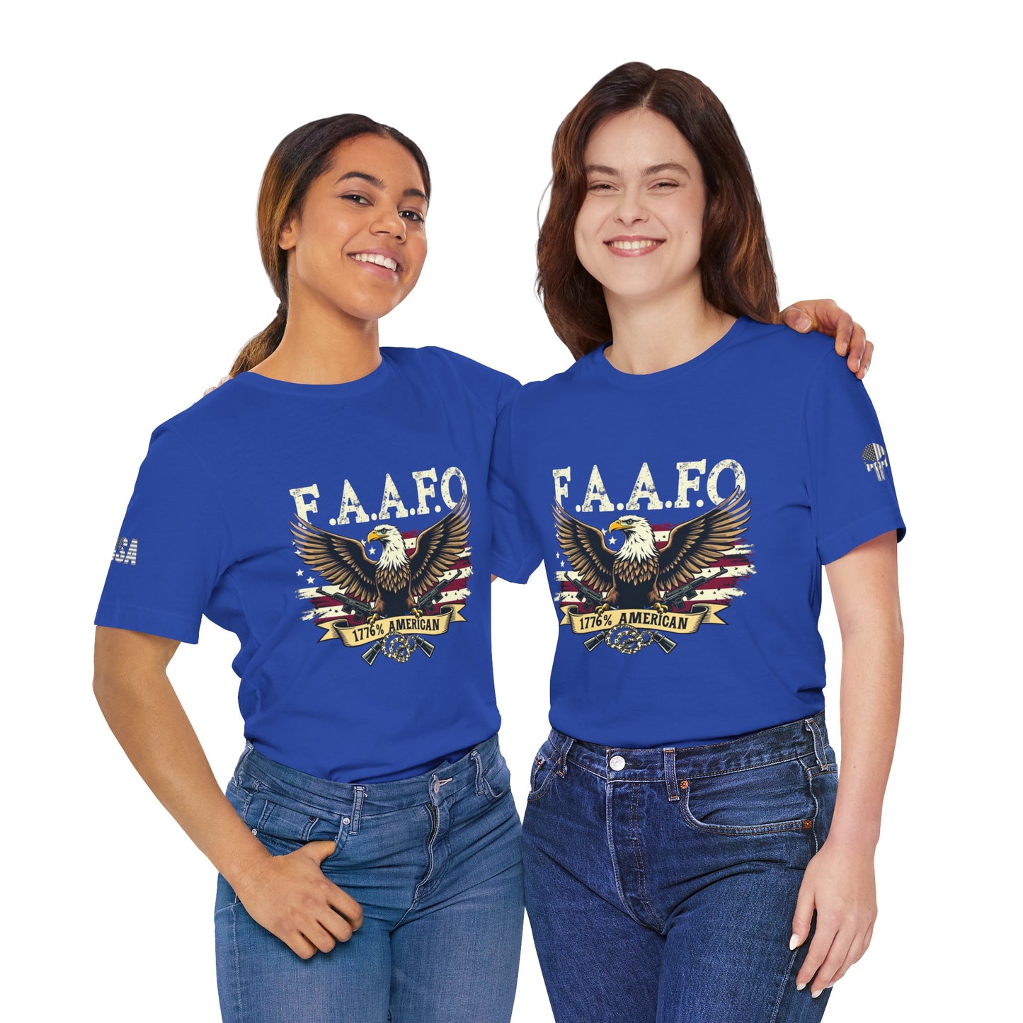 Patriotic Eagle Graphic Tee - F.A.A.F.O. 1776 American