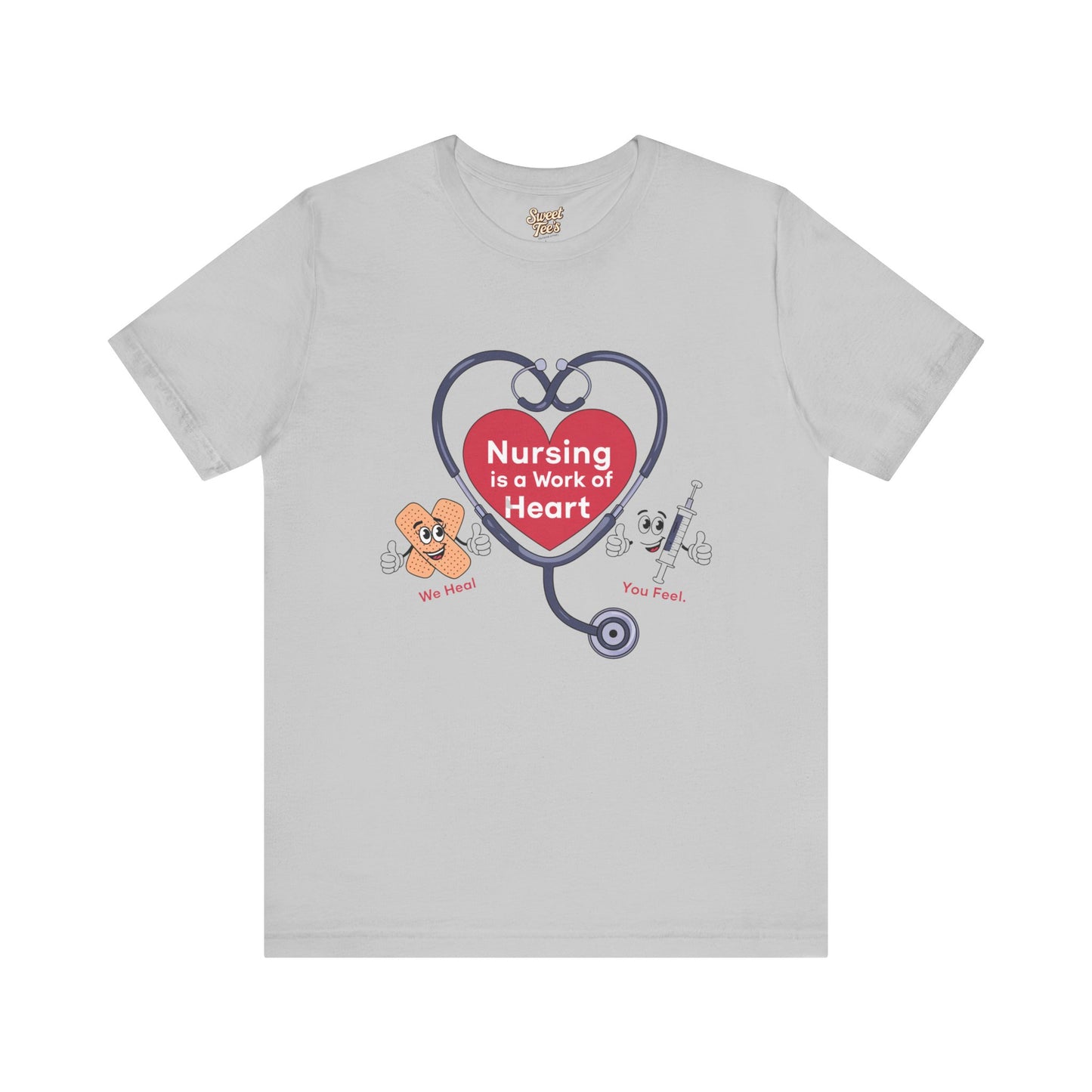 Nursing Heart Unisex Short Sleeve Tee - Celebrate Healthcare Heroes