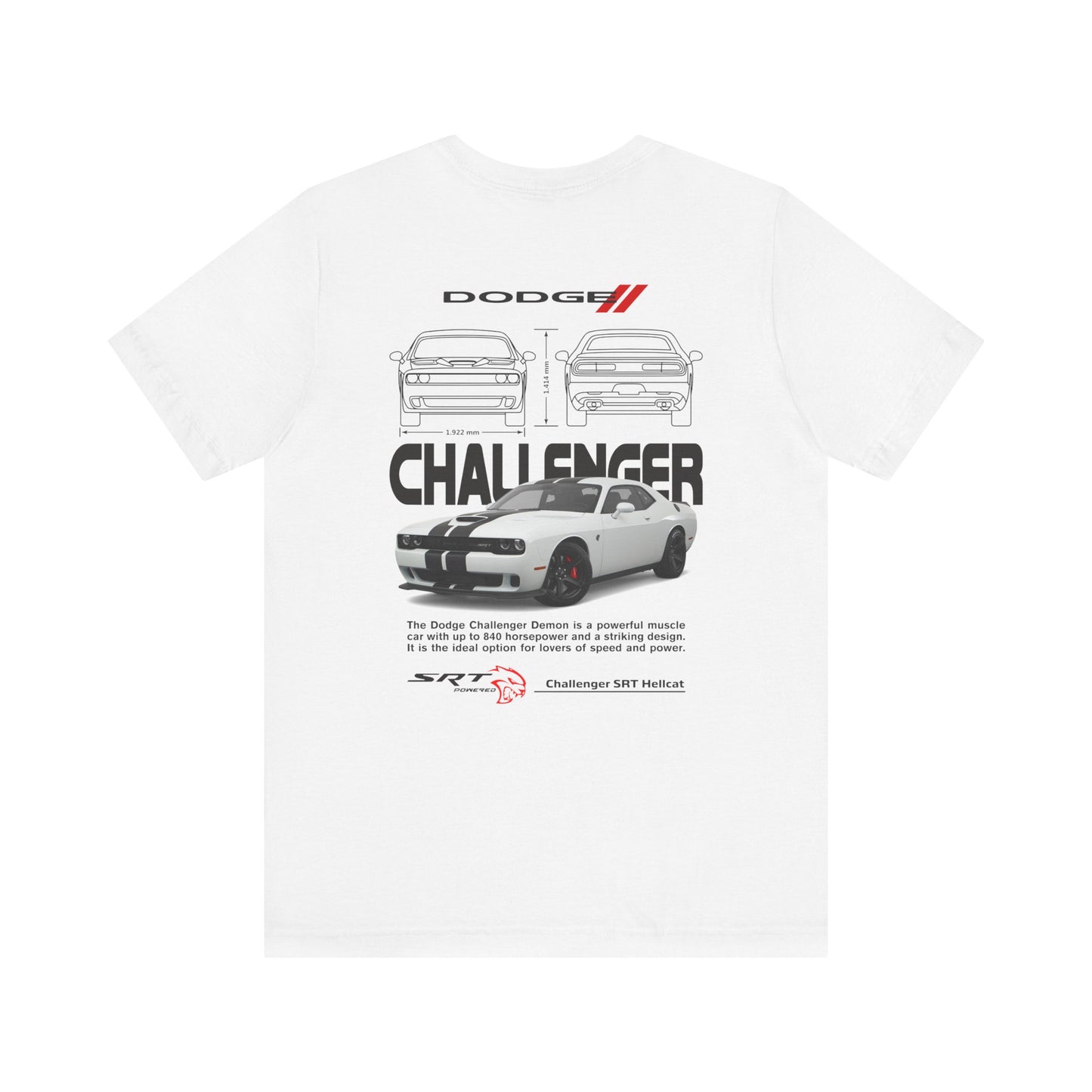 Dodge Challenger Inspired Unisex Tee - SRT Graphic Design