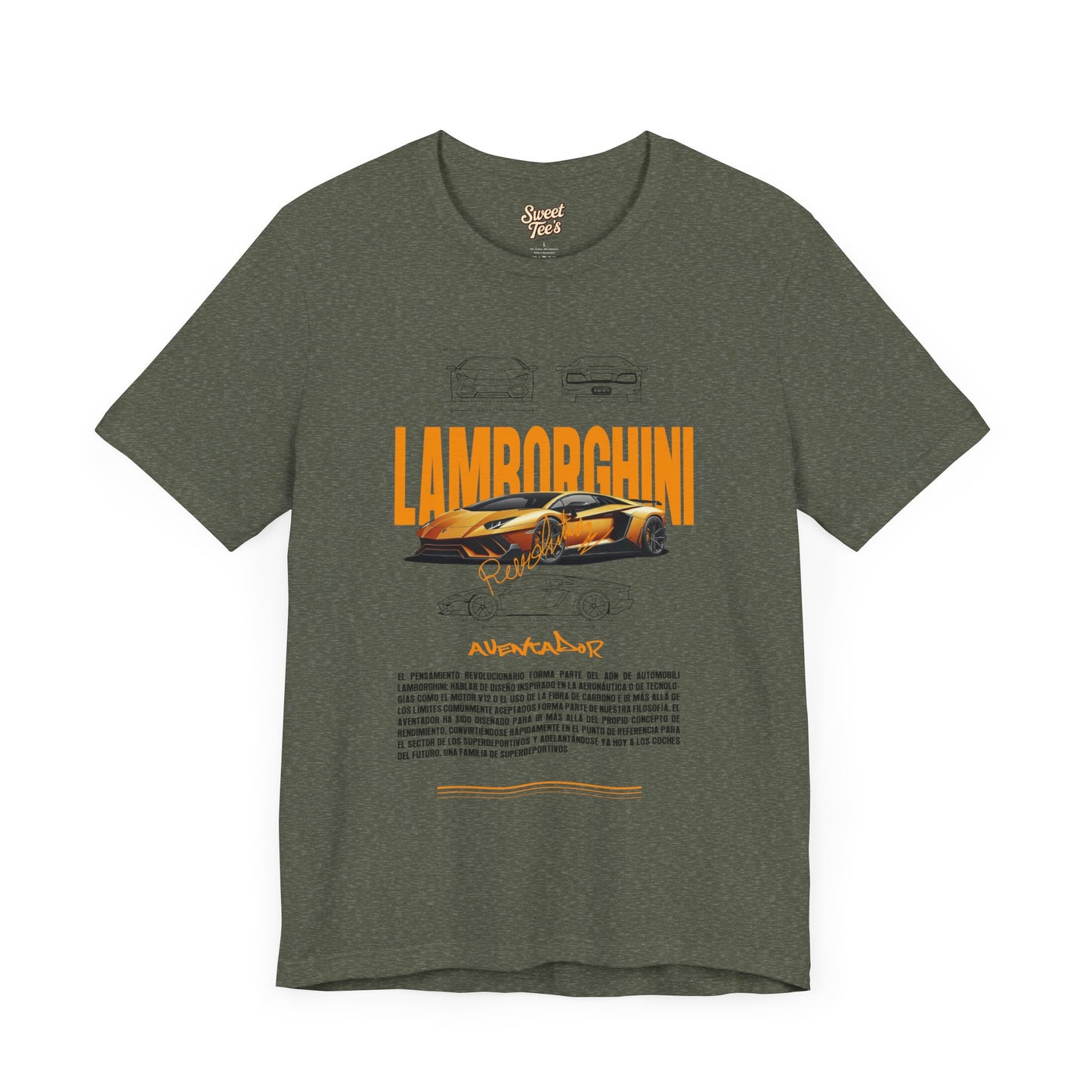 Lamborghini Unisex Jersey Short Sleeve Tee - Automotive Enthusiast Shirt