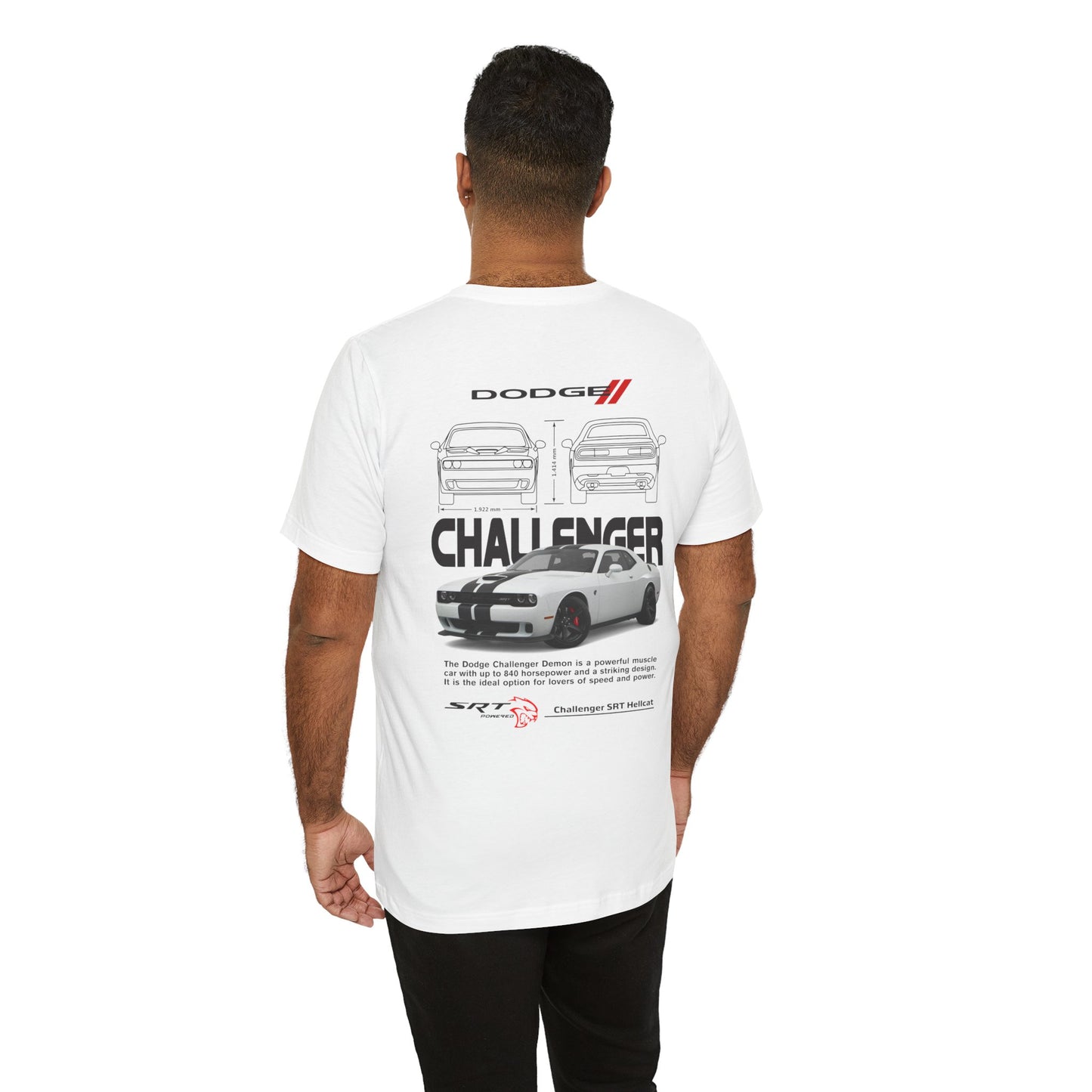 Dodge Challenger Inspired Unisex Tee - SRT Graphic Design