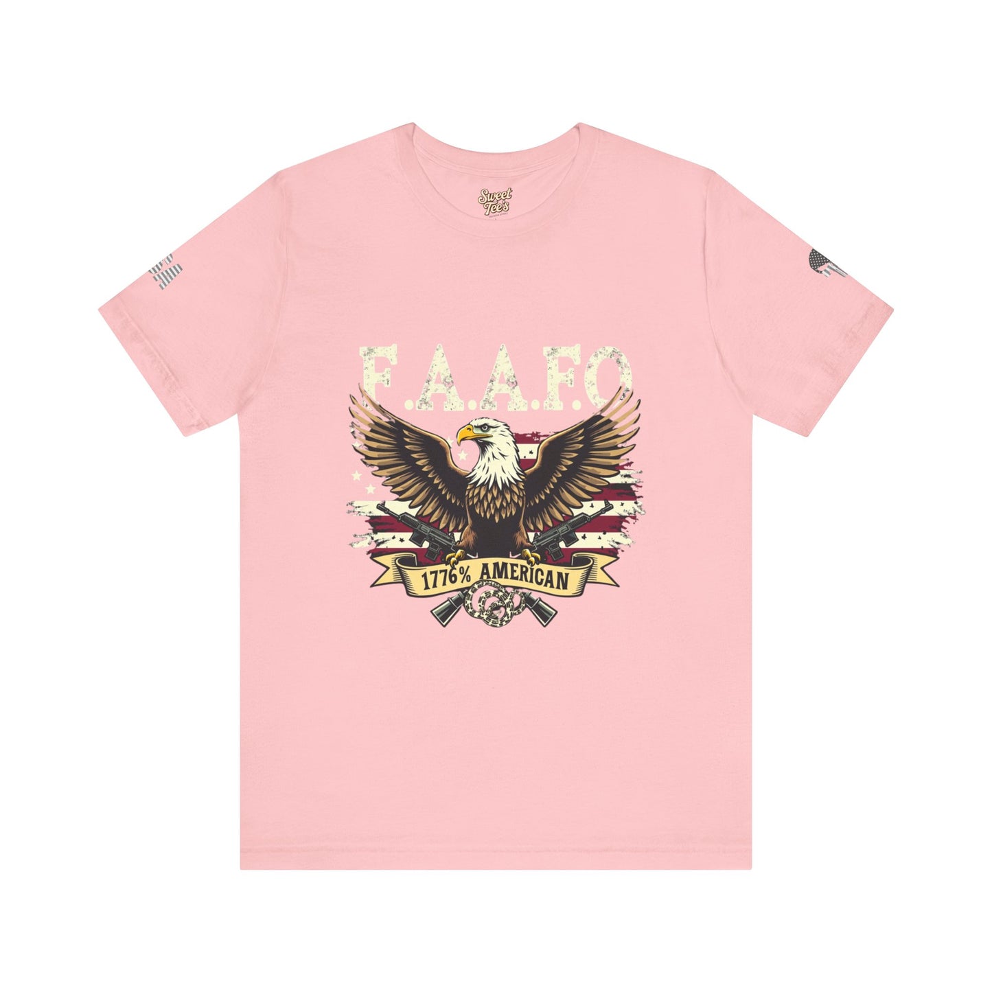 Patriotic Eagle Graphic Tee - F.A.A.F.O. 1776 American