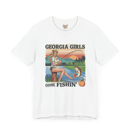 Georgia Girls Gone Fishin' Unisex Tee - Casual Outdoor Shirt