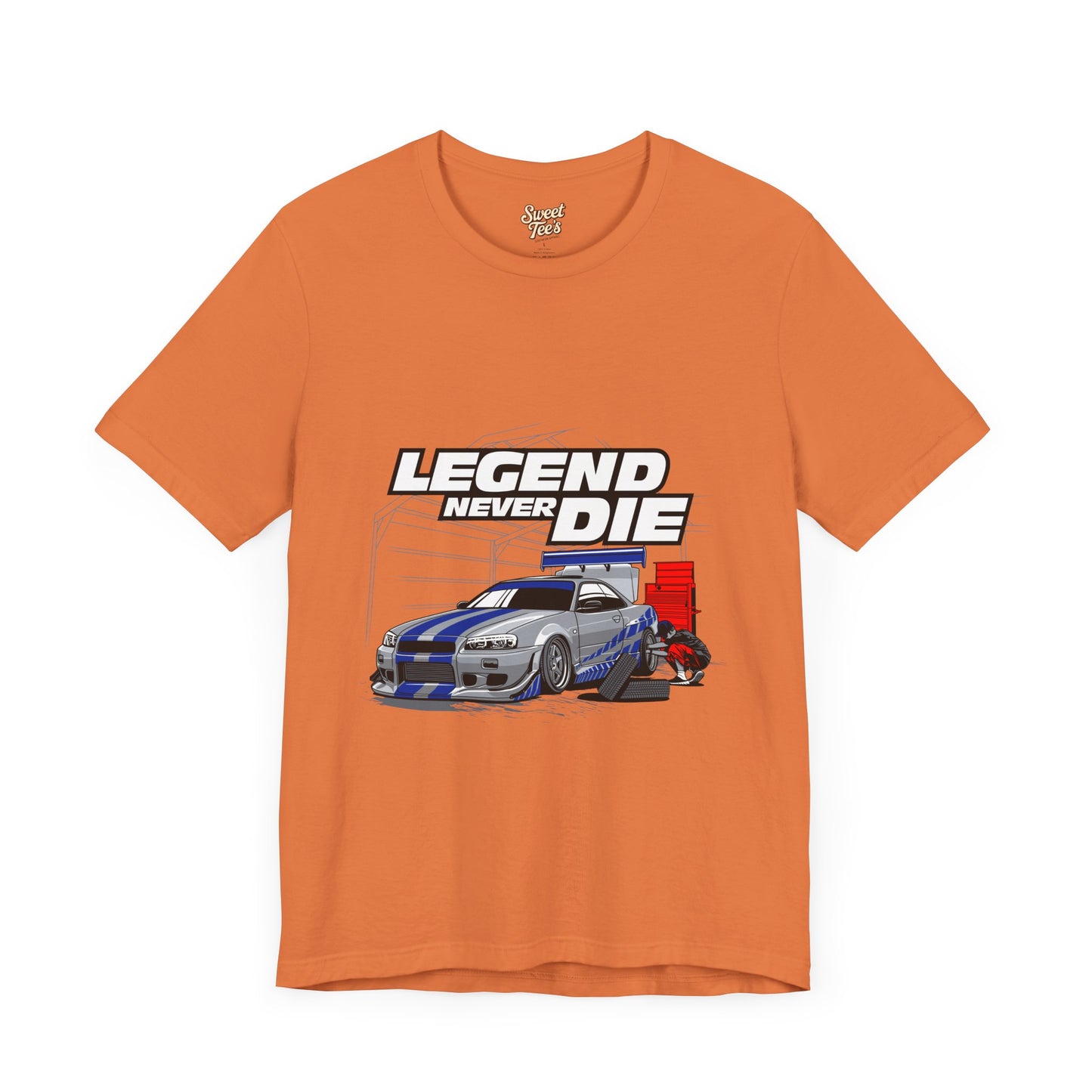 Legend Never Die Car Enthusiast Tee - Unisex Short Sleeve Shirt