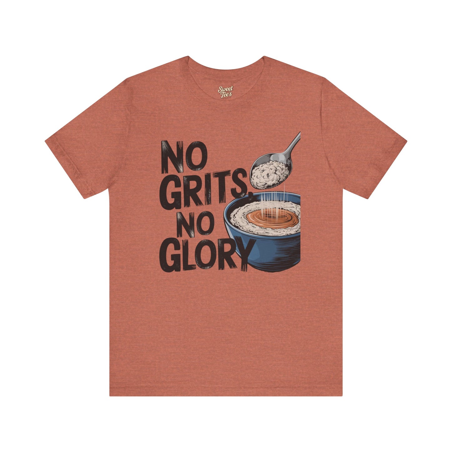 No Grits No Glory Unisex Tee - Casual Kitchen Humor T-Shirt