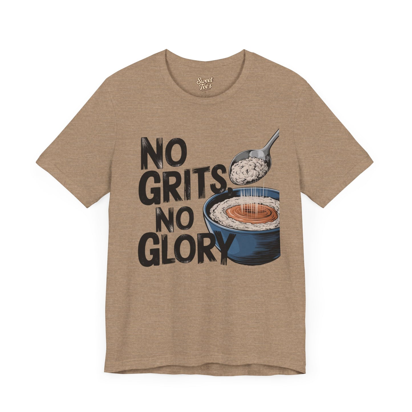 No Grits No Glory Unisex Tee - Casual Kitchen Humor T-Shirt