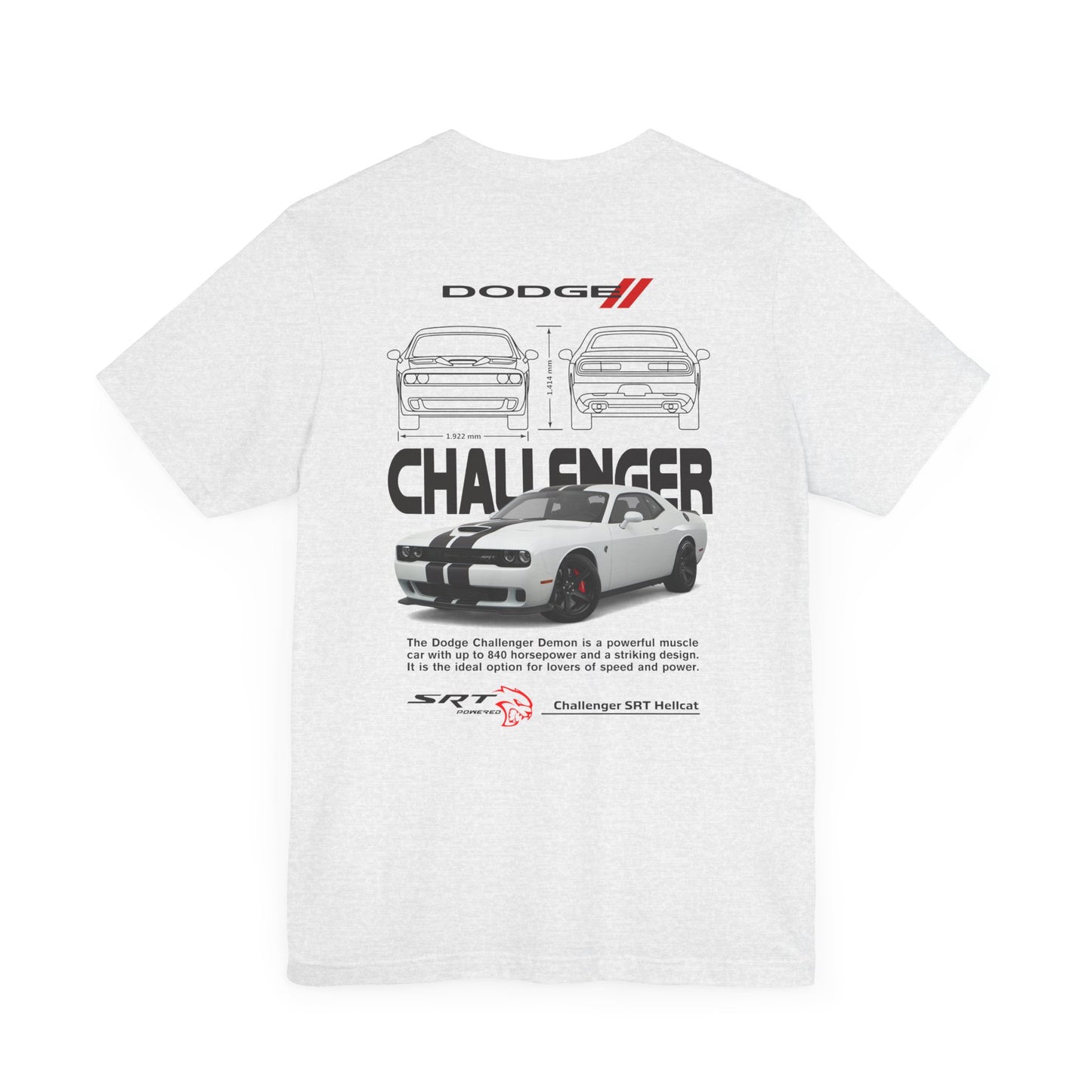 Dodge Challenger Inspired Unisex Tee - SRT Graphic Design