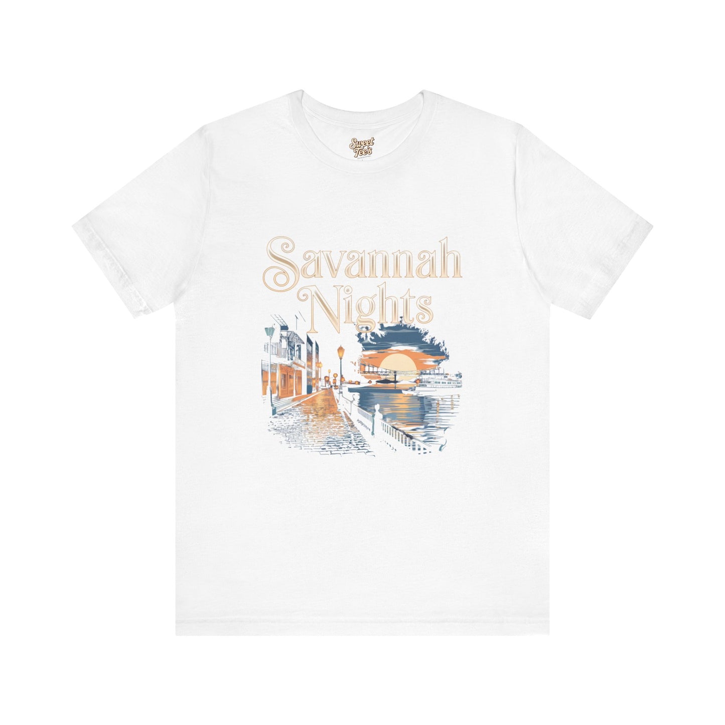 Savannah Nights Unisex Jersey Tee - Relaxed Fit, Summer Vibe Graphic T-Shirt