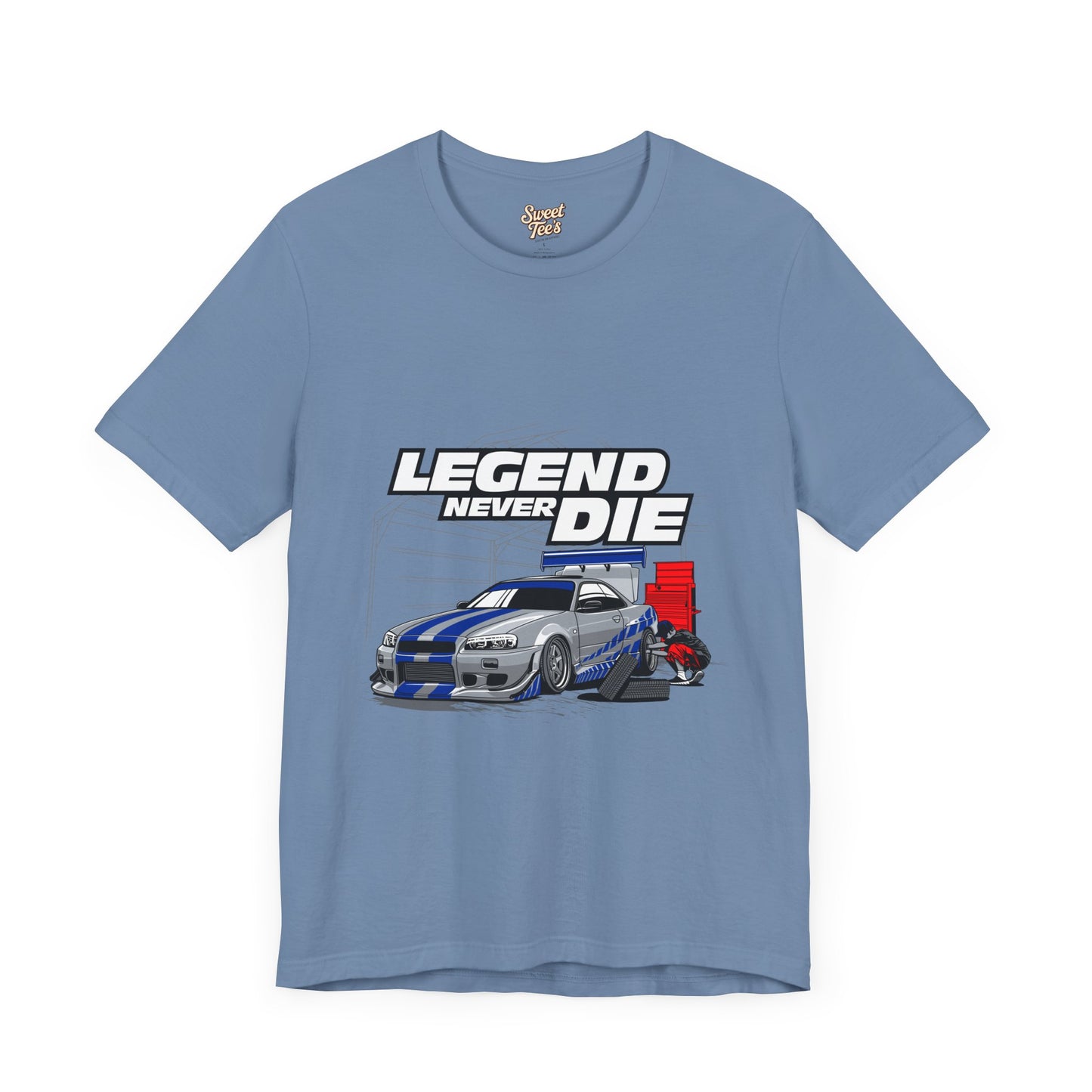 Legend Never Die Car Enthusiast Tee - Unisex Short Sleeve Shirt