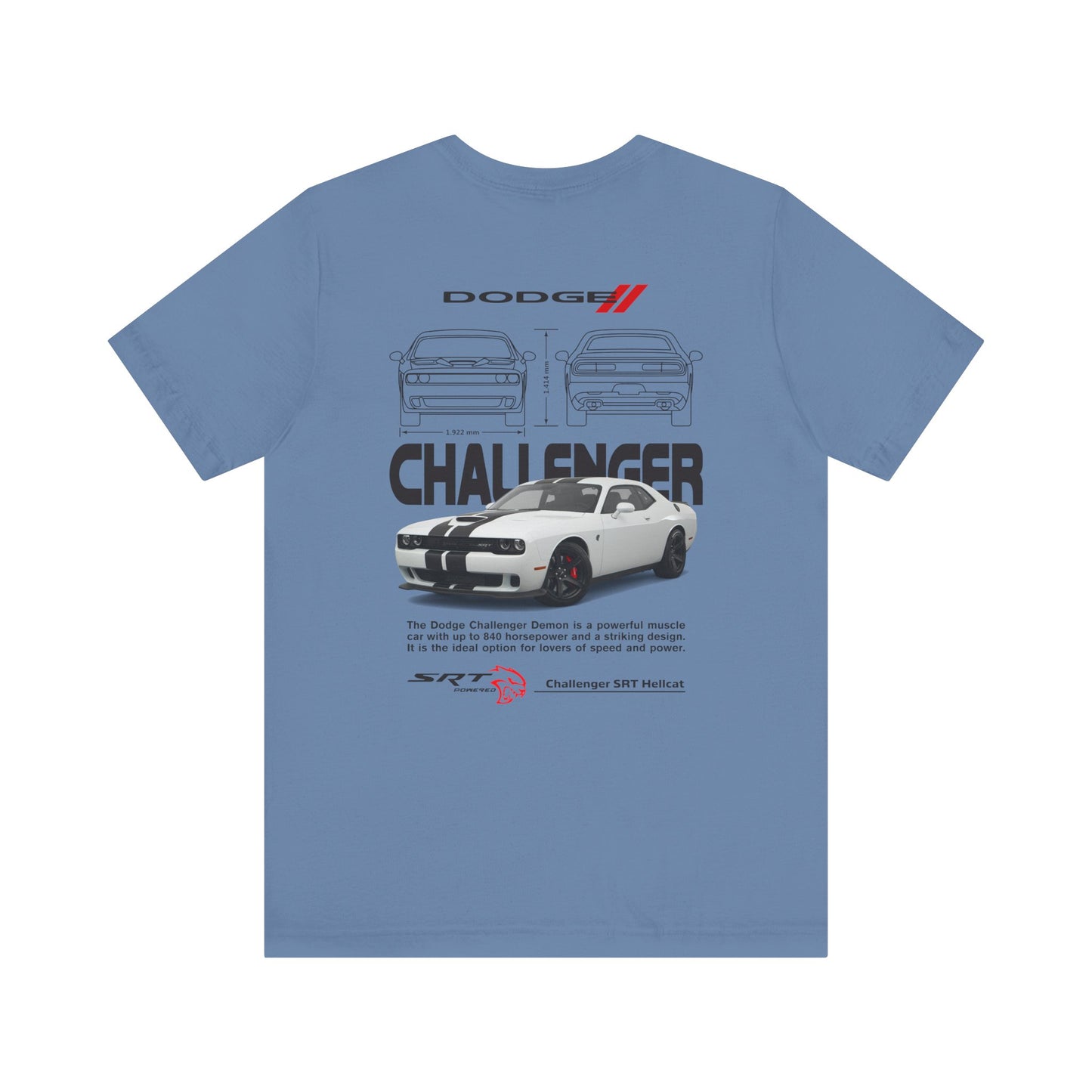 Dodge Challenger Inspired Unisex Tee - SRT Graphic Design