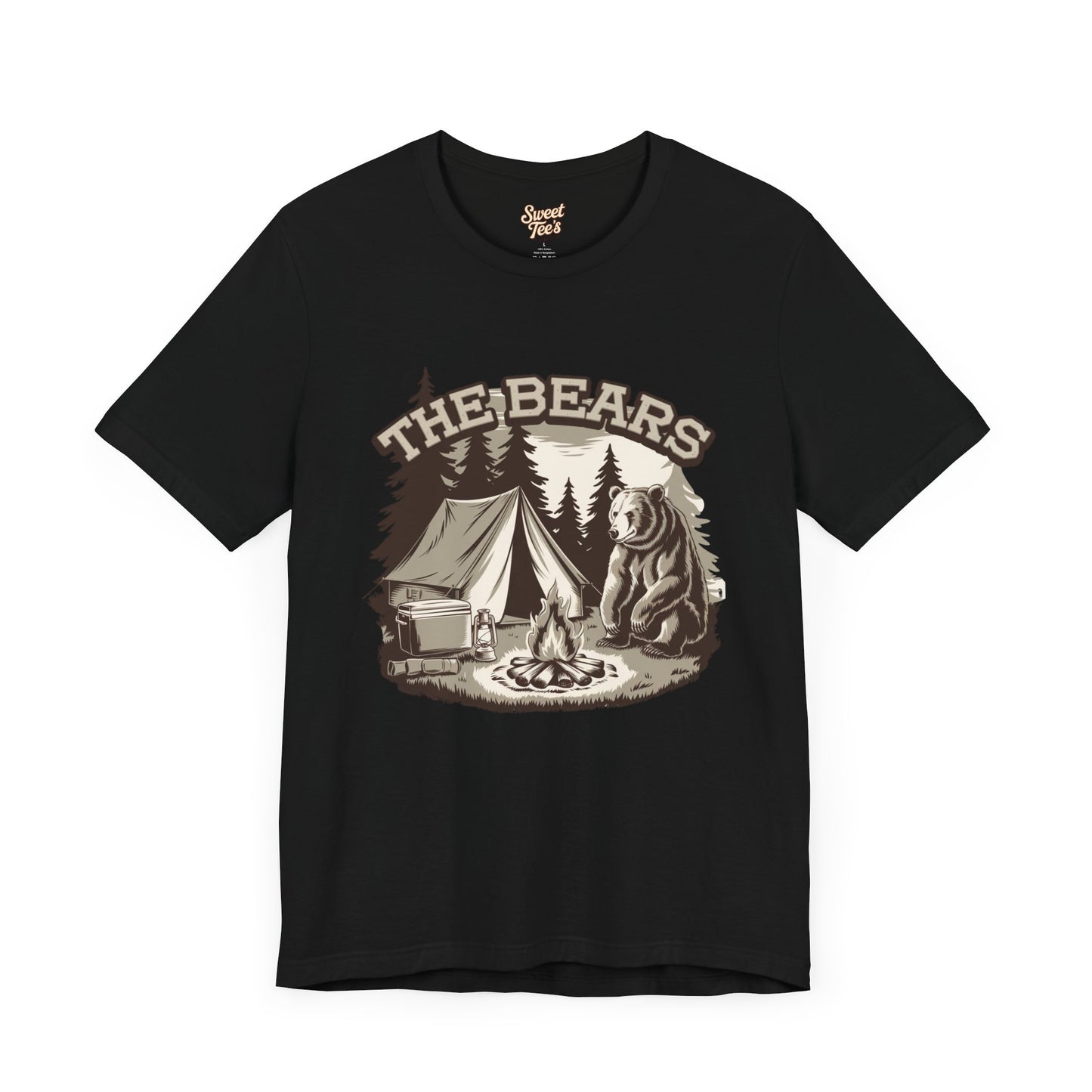 Unisex Camping Bears Graphic Tee - Adventure Awaits