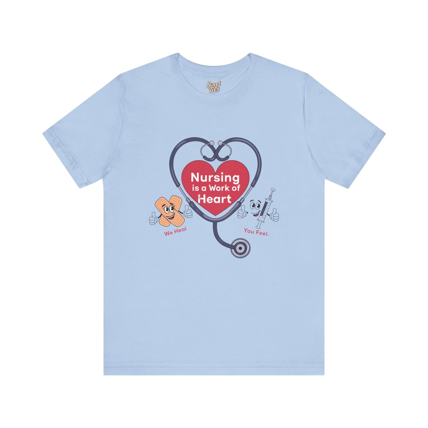 Nursing Heart Unisex Short Sleeve Tee - Celebrate Healthcare Heroes