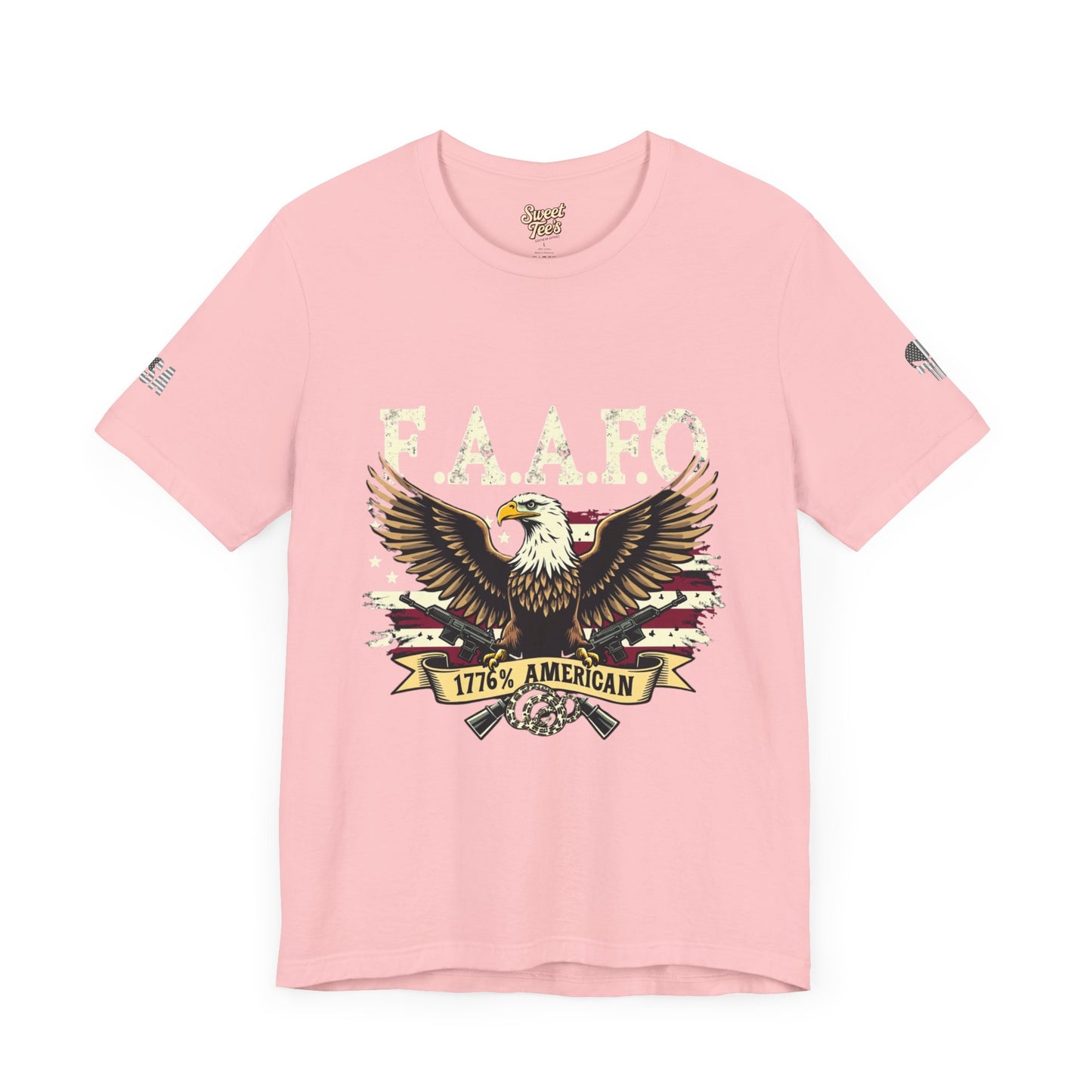 Patriotic Eagle Graphic Tee - F.A.A.F.O. 1776 American