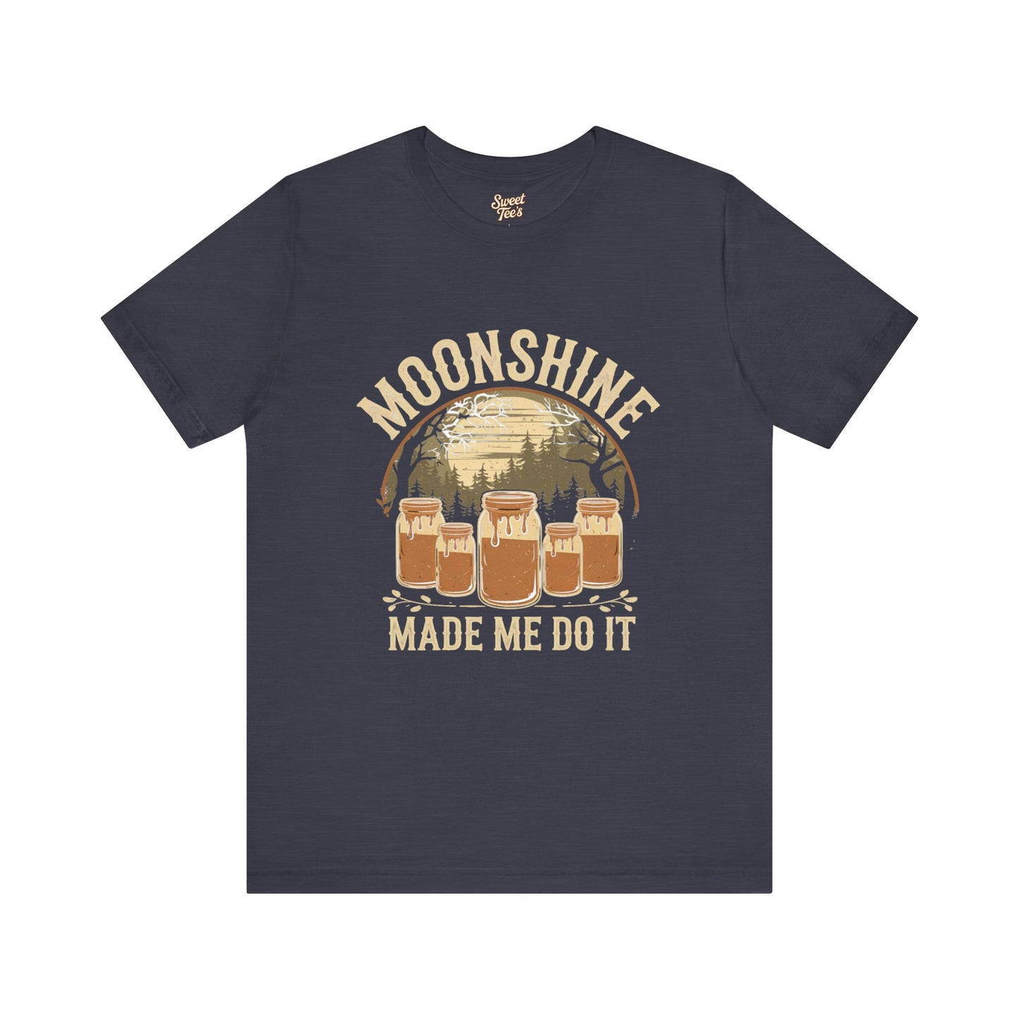 Moonshine Made Me Do It Unisex Jersey Tee - Casual Summer Shirt for Beer Lovers