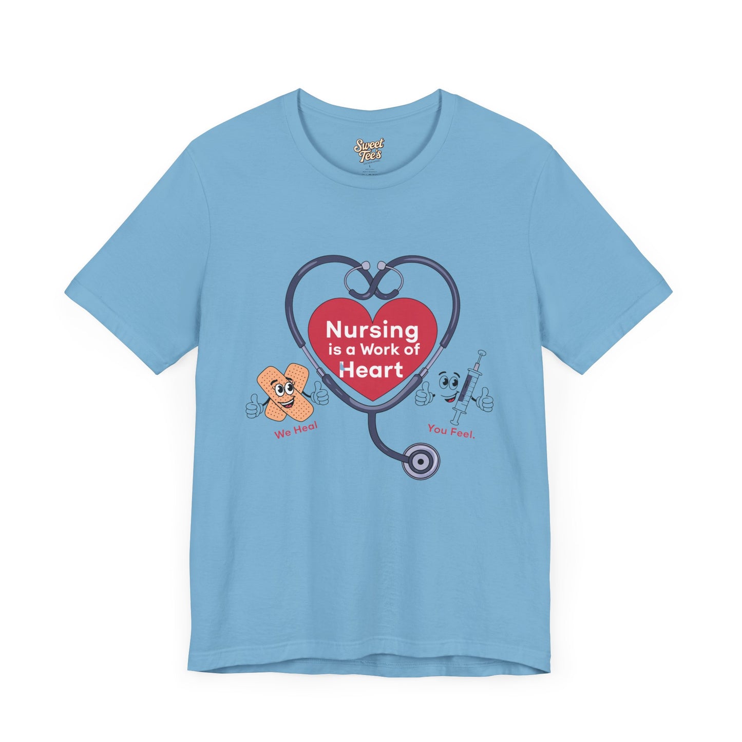 Nursing Heart Unisex Short Sleeve Tee - Celebrate Healthcare Heroes