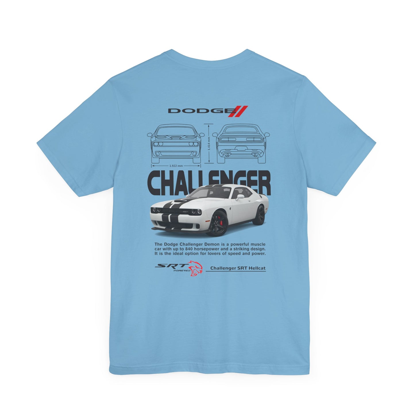 Dodge Challenger Inspired Unisex Tee - SRT Graphic Design