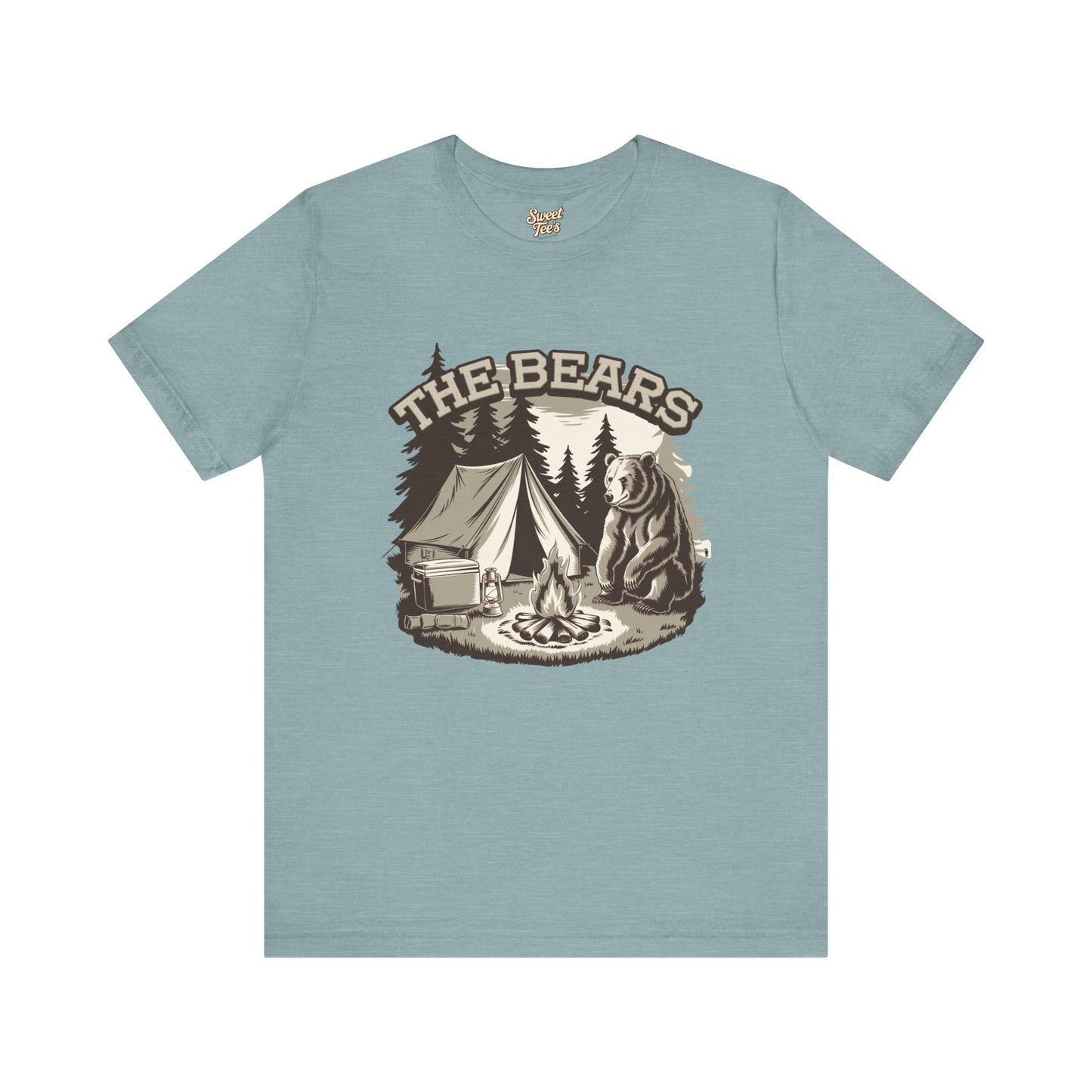 Unisex Camping Bears Graphic Tee - Adventure Awaits