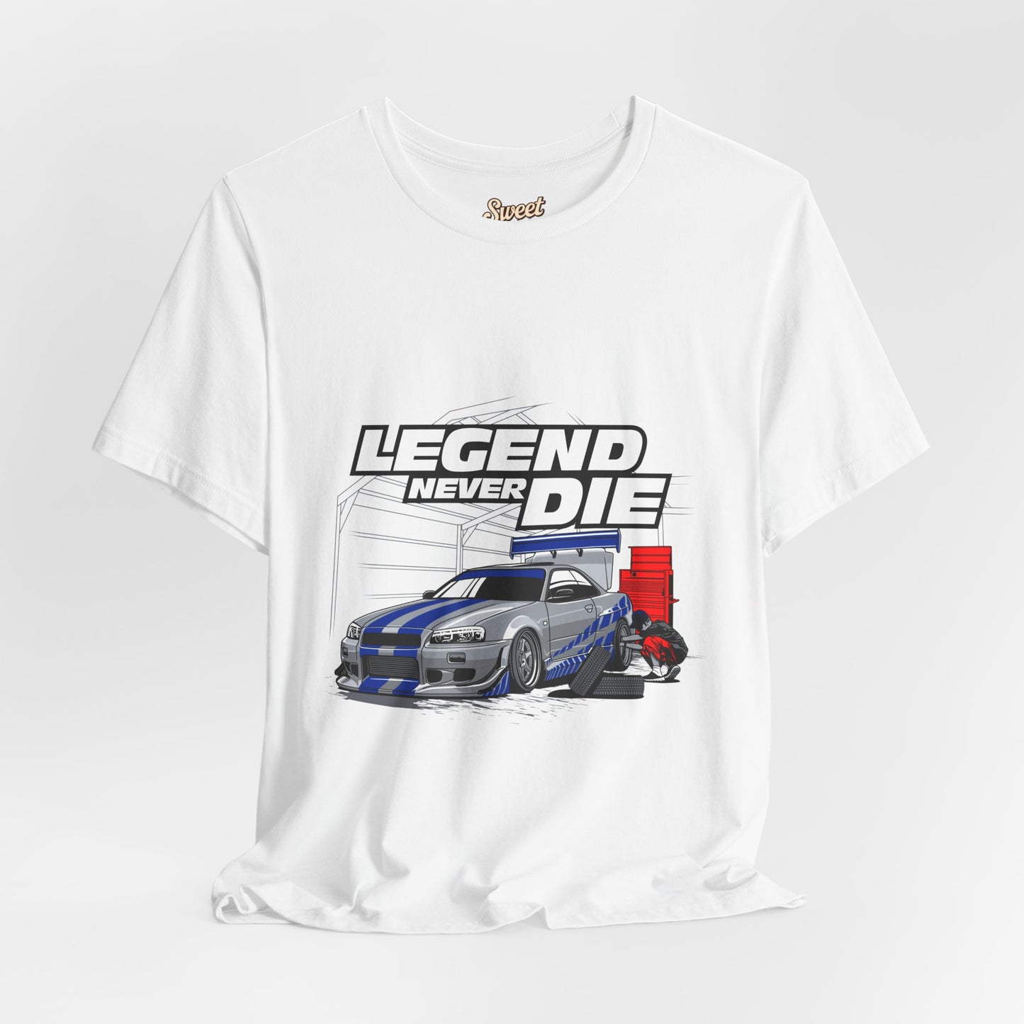 Legend Never Die Car Enthusiast Tee - Unisex Short Sleeve Shirt