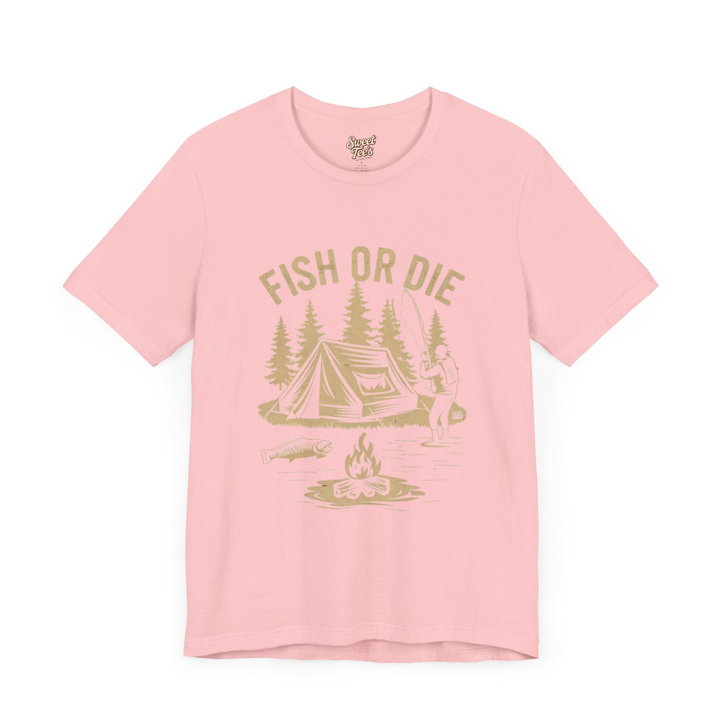 Fish or Die Outdoor Unisex Tee - Perfect for Camping and Fishing Enthusiasts