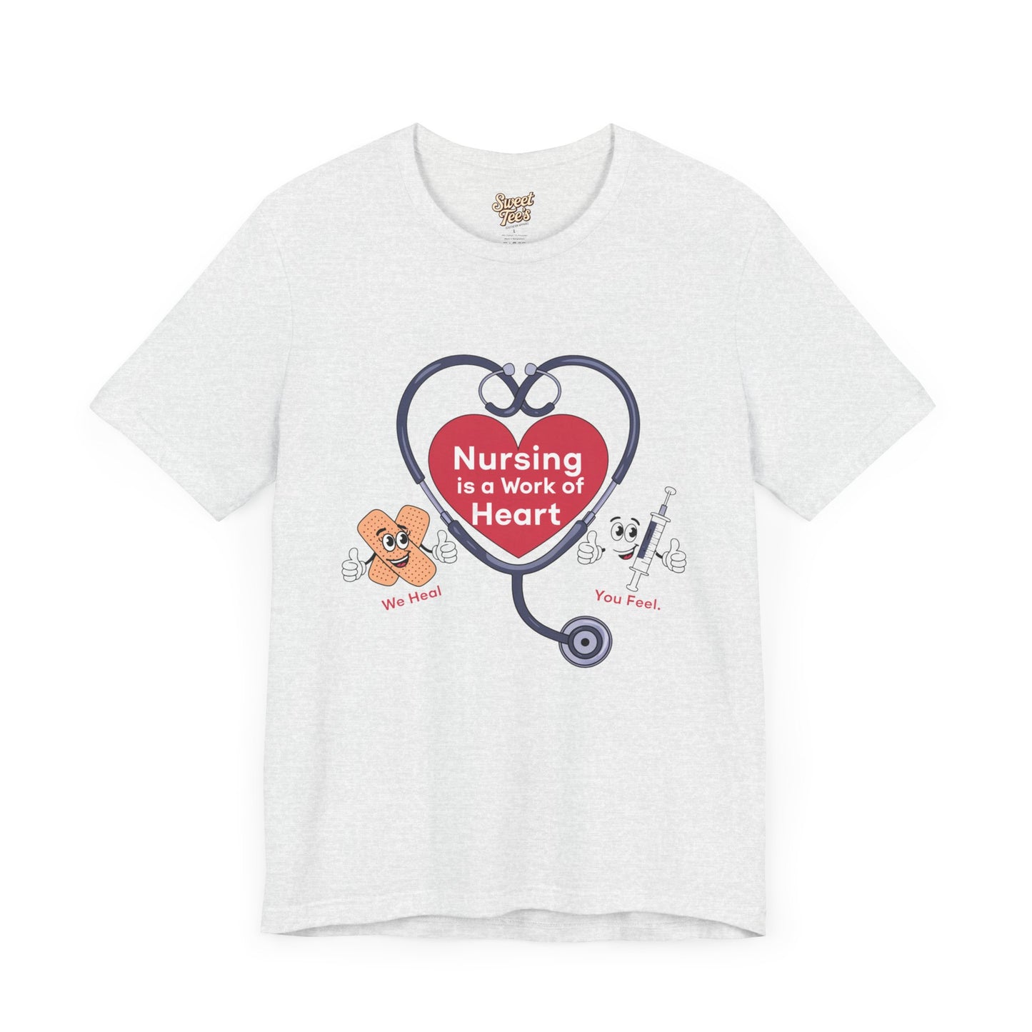 Nursing Heart Unisex Short Sleeve Tee - Celebrate Healthcare Heroes