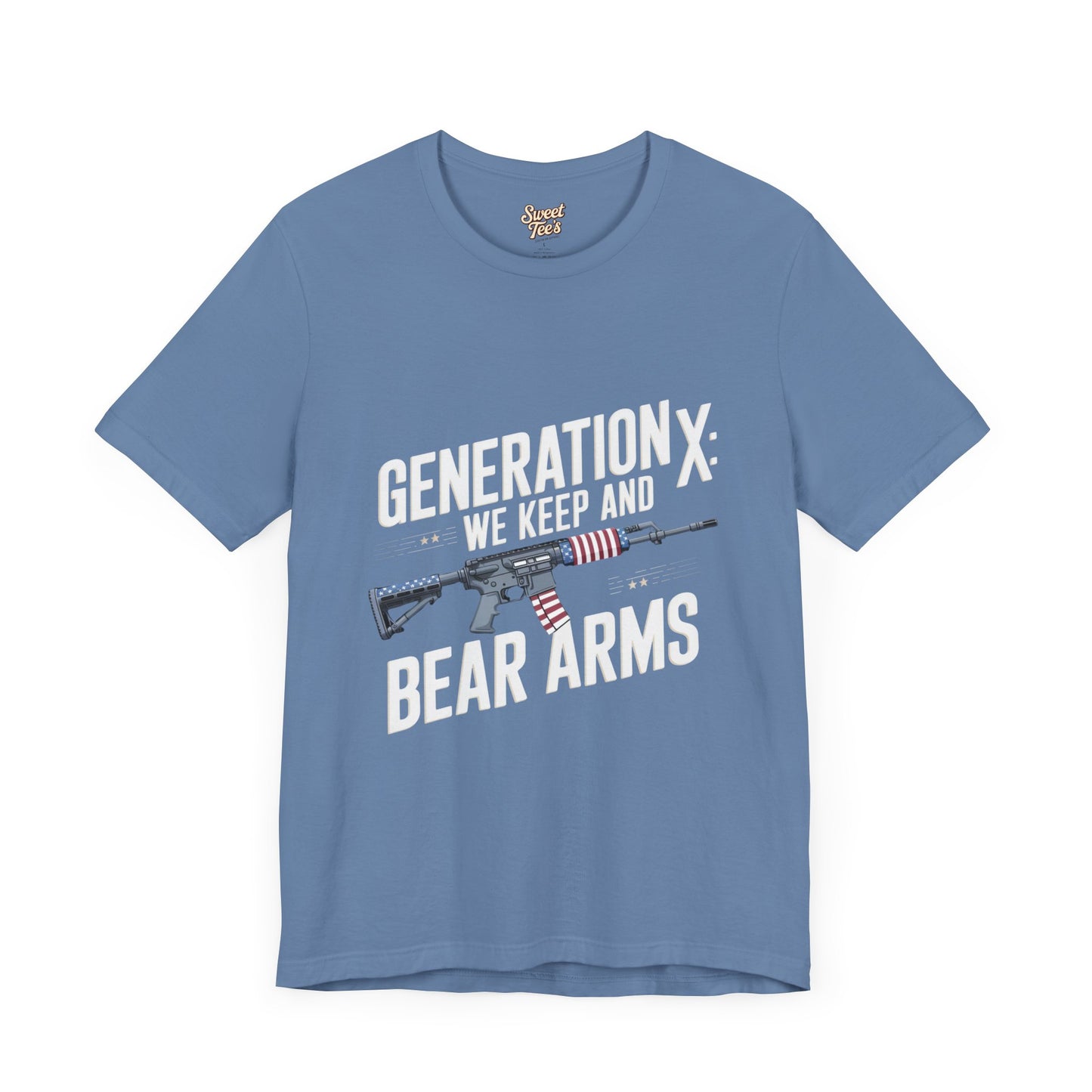 Generation X Bear Arms Tee - Unisex Short Sleeve Shirt for Patriotic Enthusiasts