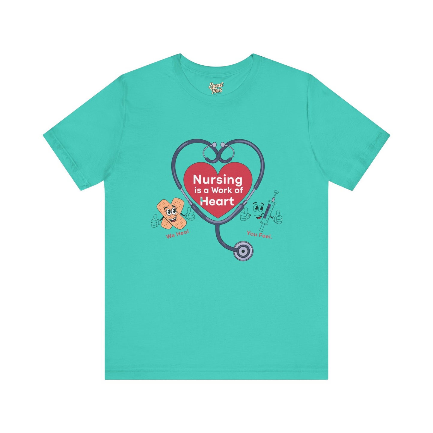 Nursing Heart Unisex Short Sleeve Tee - Celebrate Healthcare Heroes